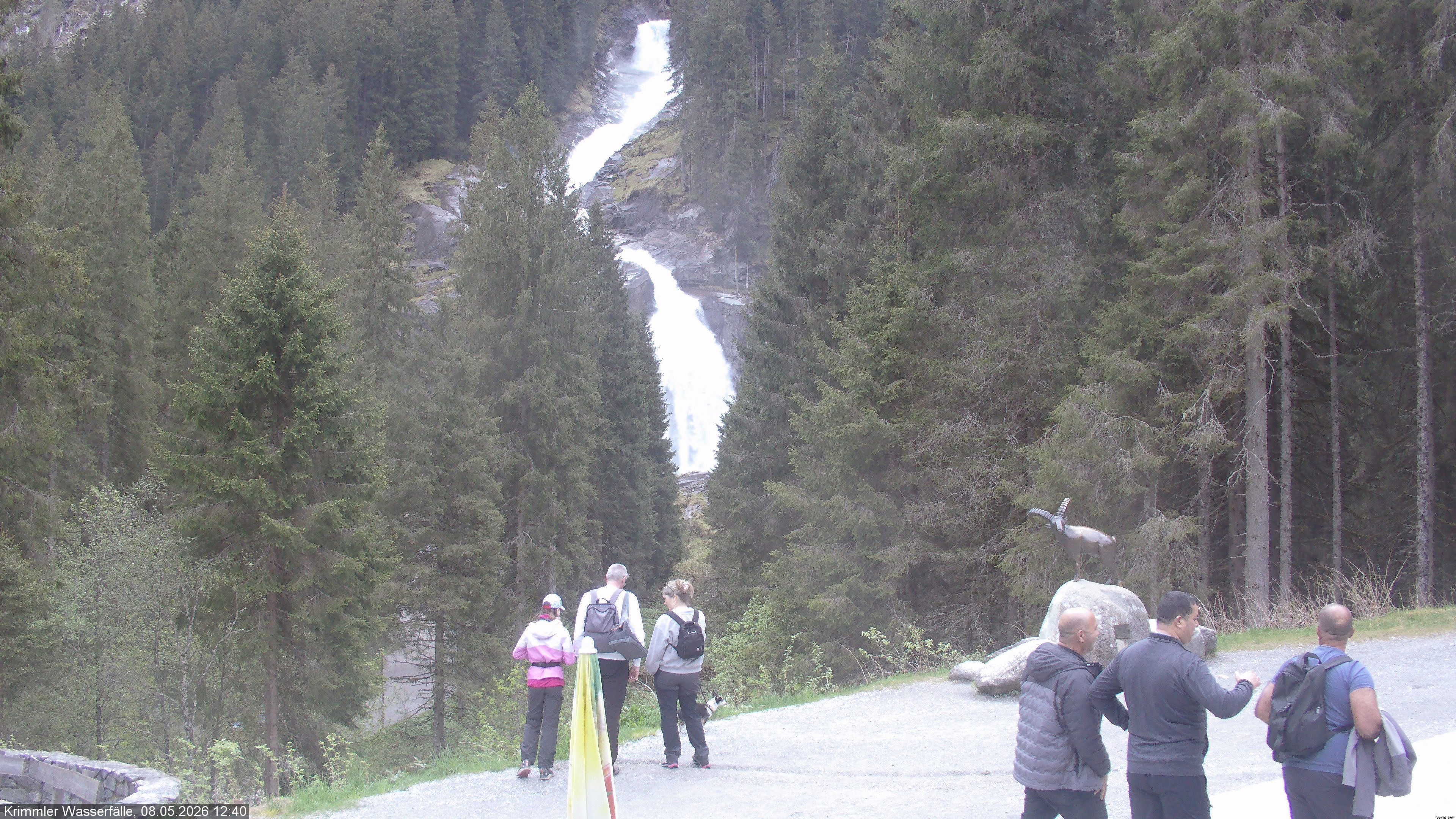 Archiv Foto Webcam Krimmler Wasserfall - Hanke's Café