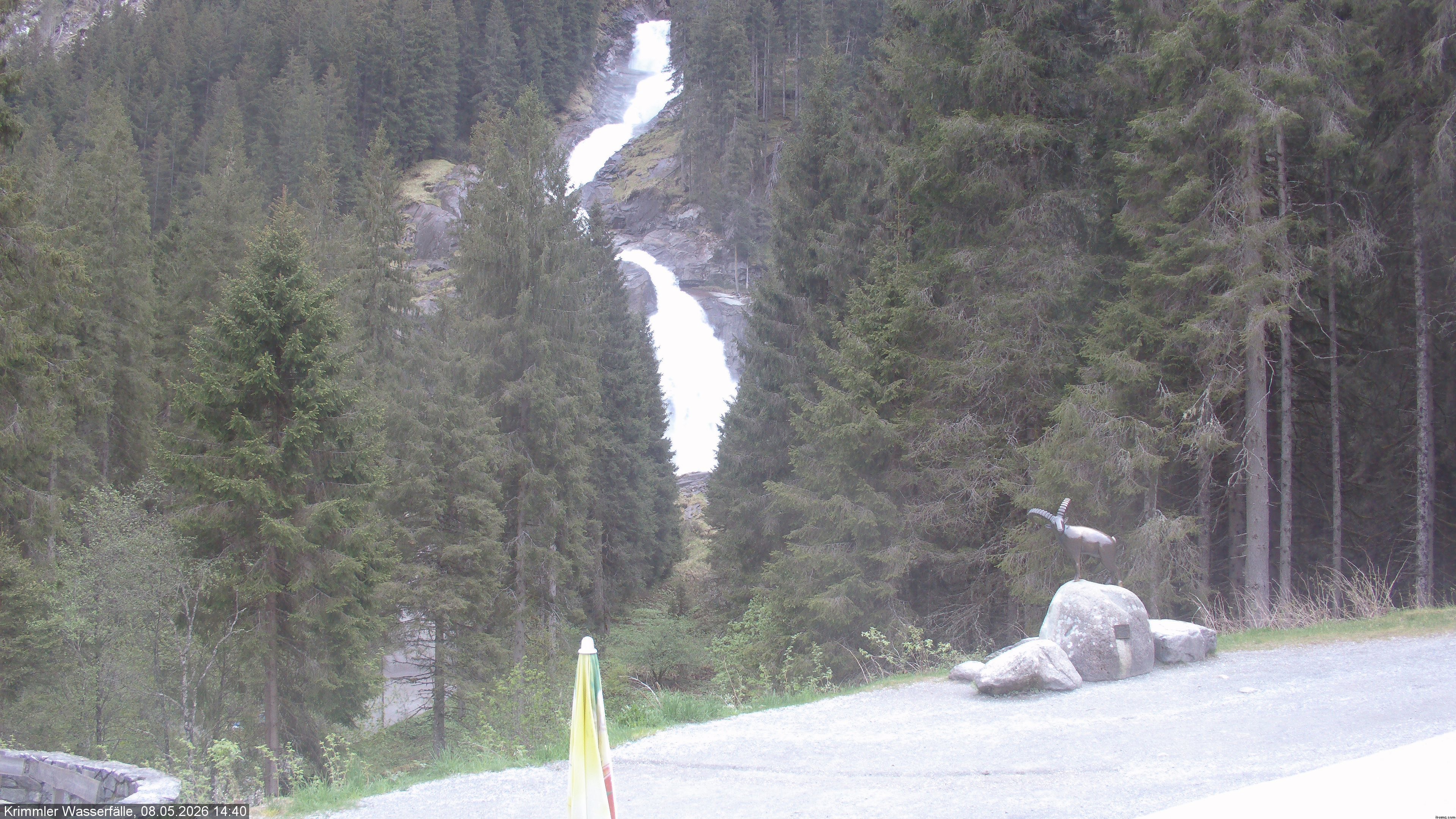 Archiv Foto Webcam Krimmler Wasserfall - Hanke's Café