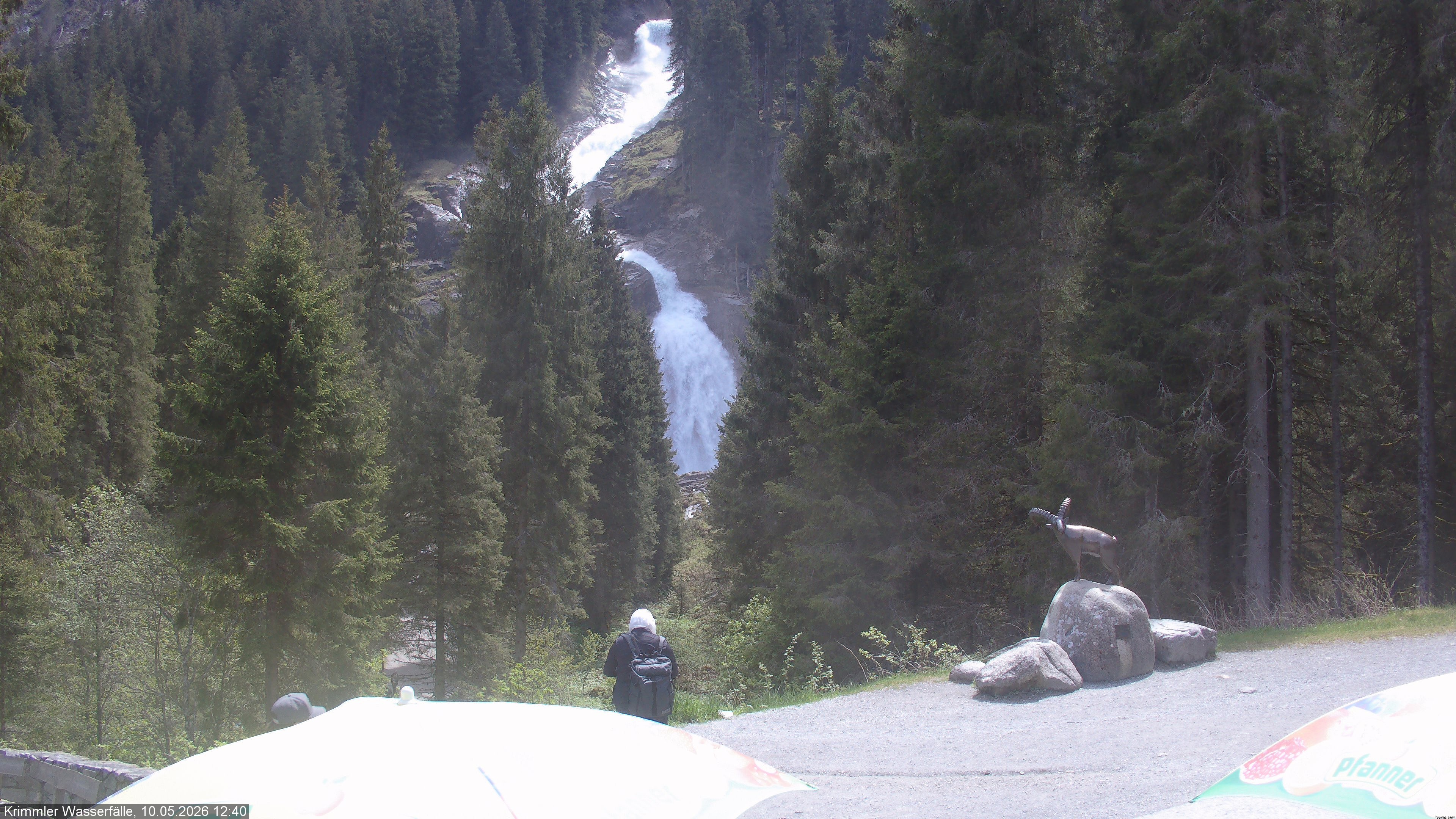 Archiv Foto Webcam Krimmler Wasserfall - Hanke's Café