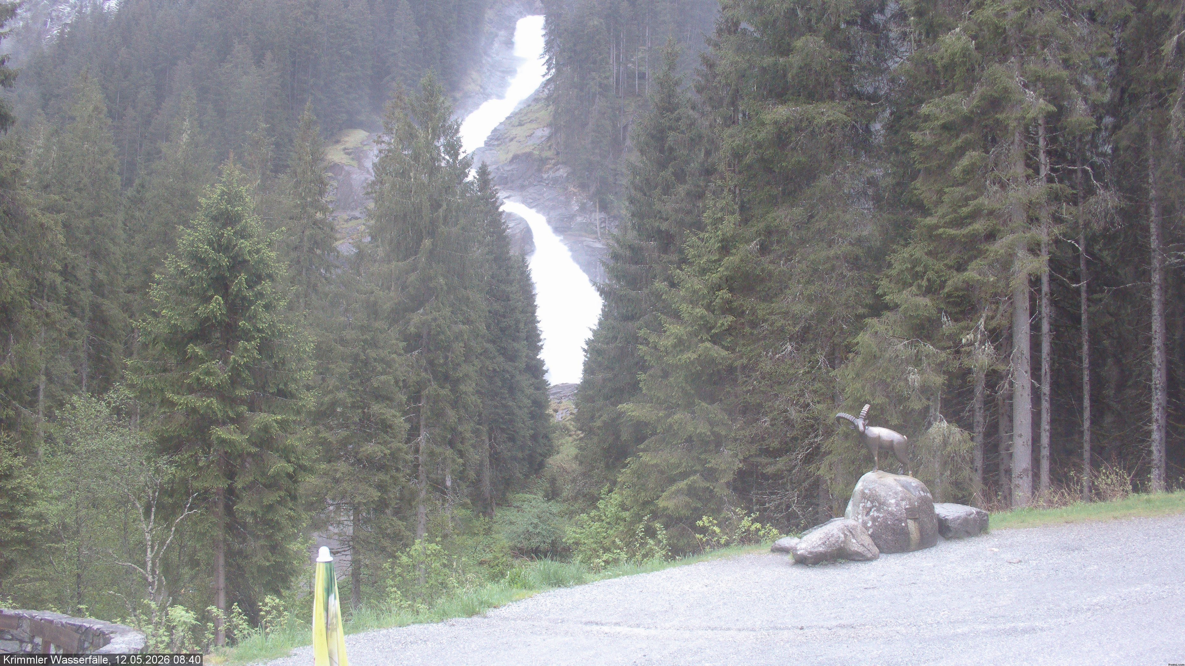 Archived image Webcam Hanke's Café - Krimml Waterfalls