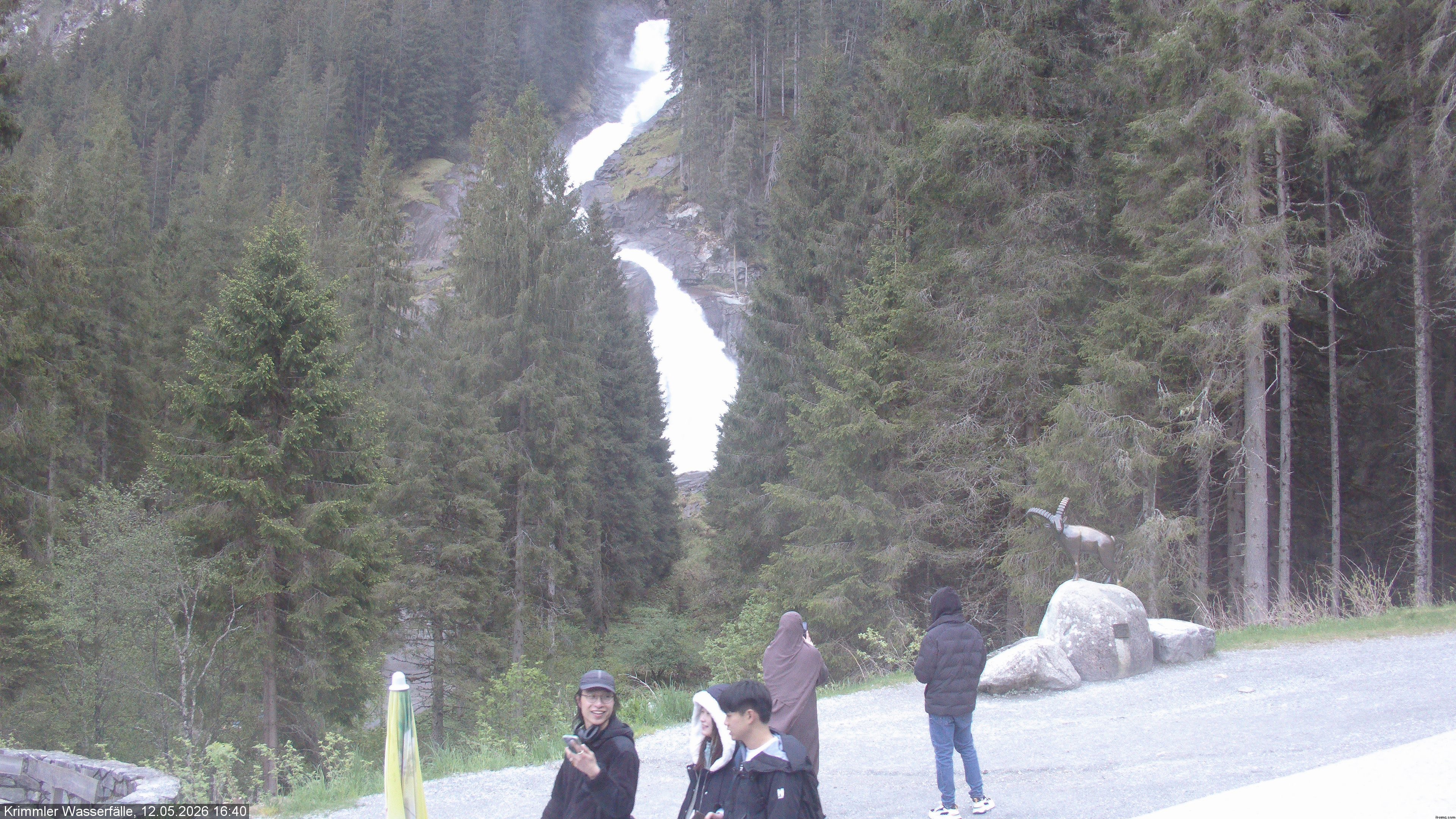 Archived image Webcam Hanke's Café - Krimml Waterfalls
