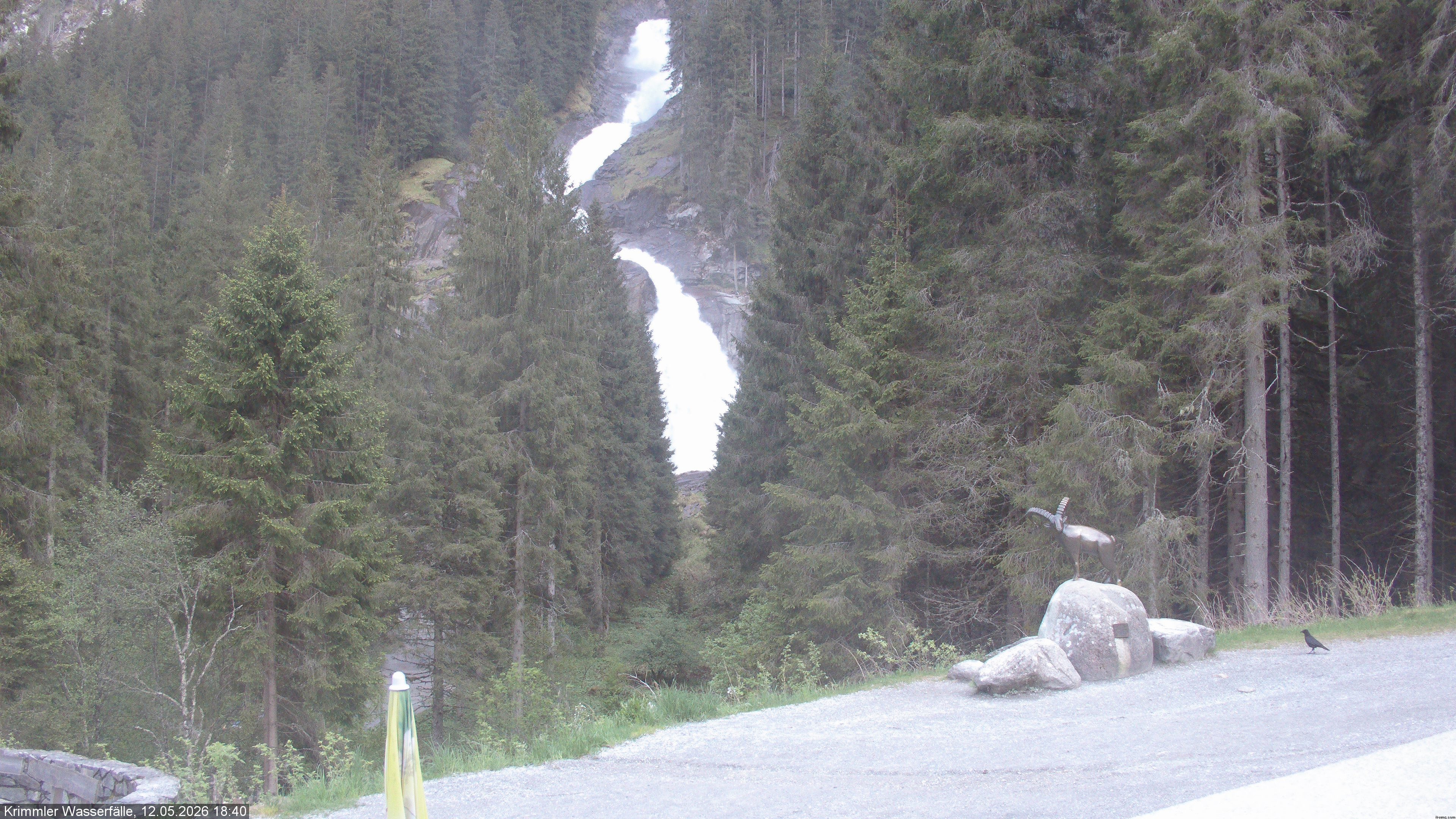 Archived image Webcam Hanke's Café - Krimml Waterfalls