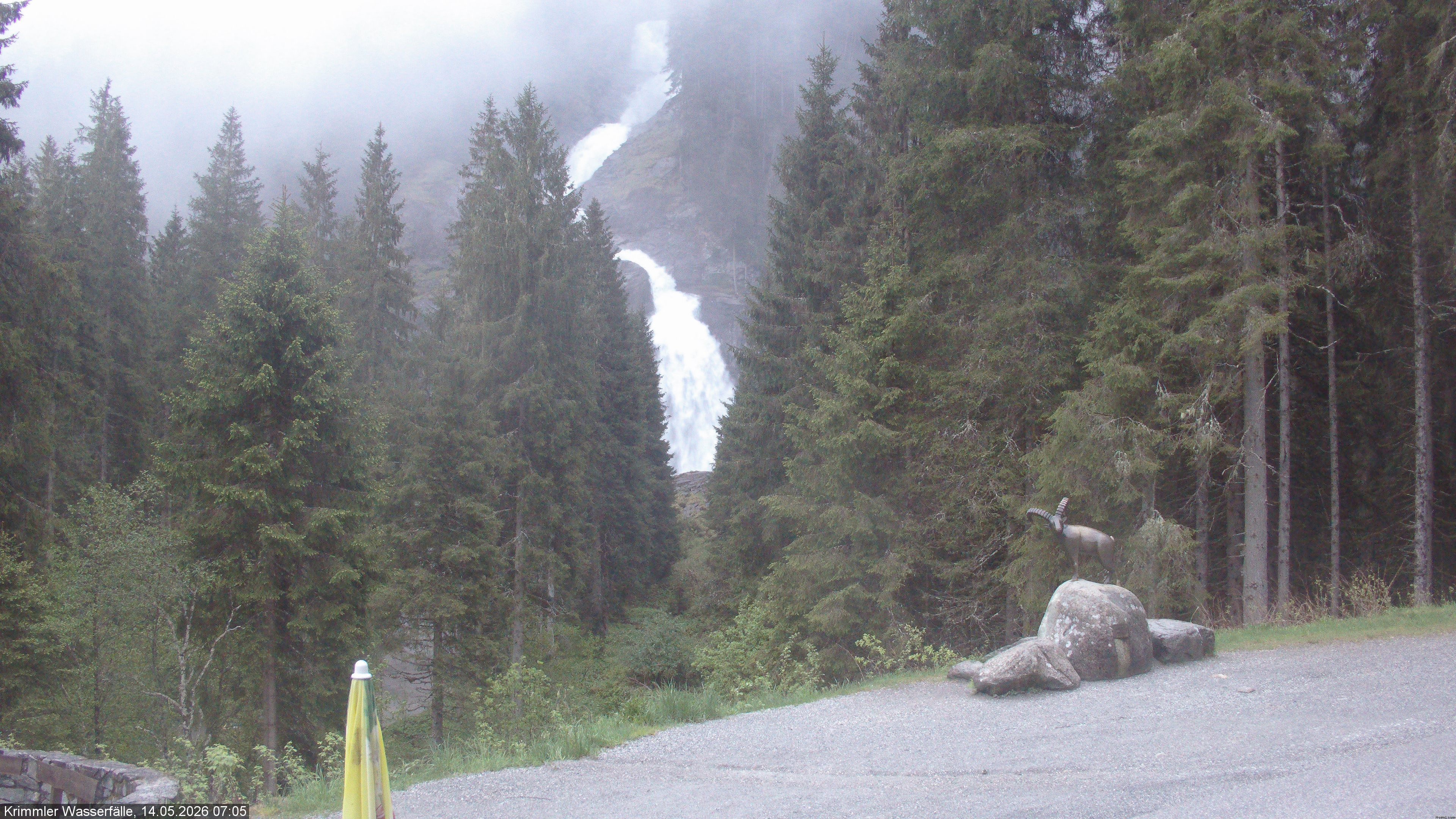 Archiv Foto Webcam Krimmler Wasserfall - Hanke's Café