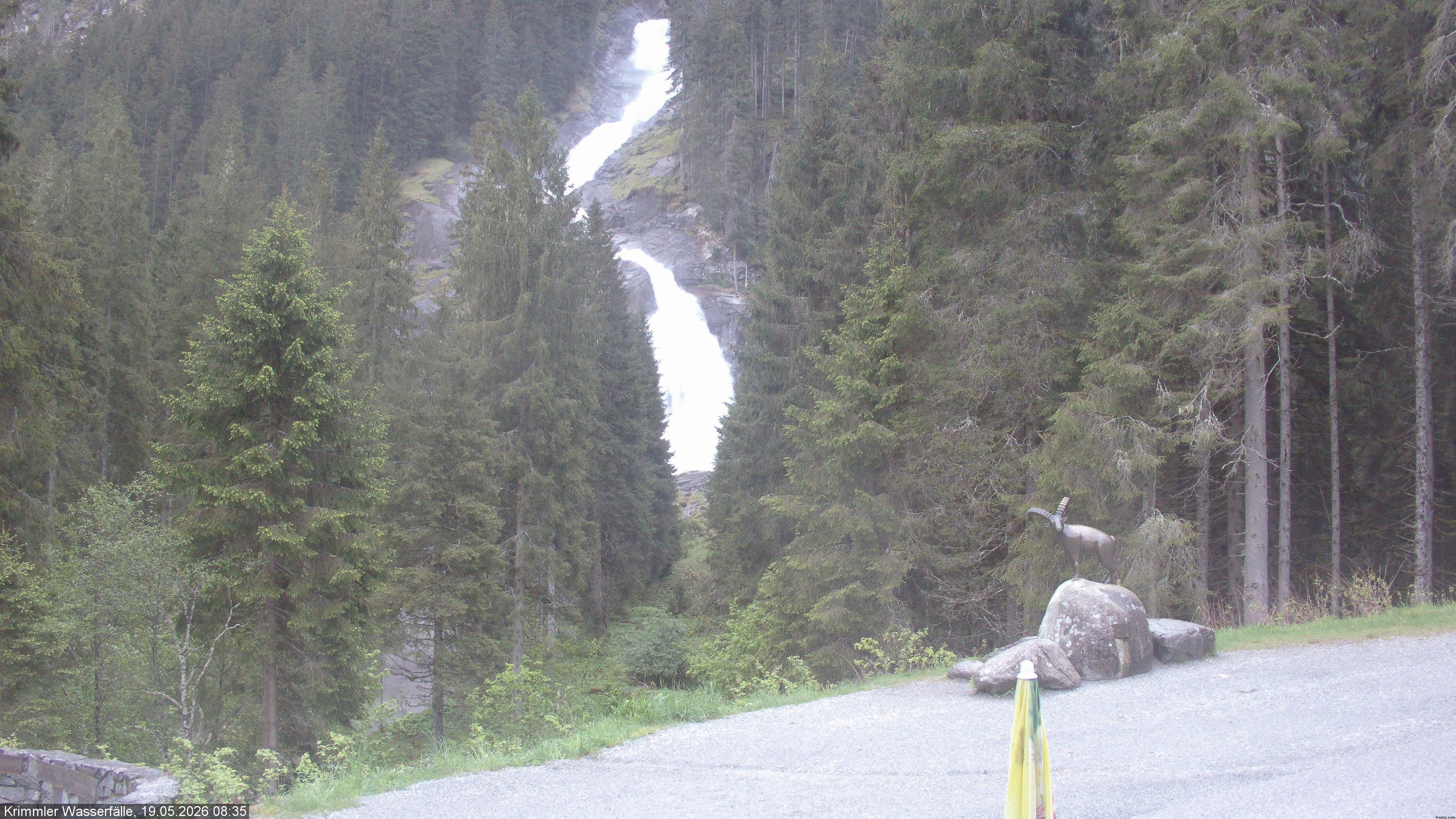 Archived image Webcam Hanke's Café - Krimml Waterfalls