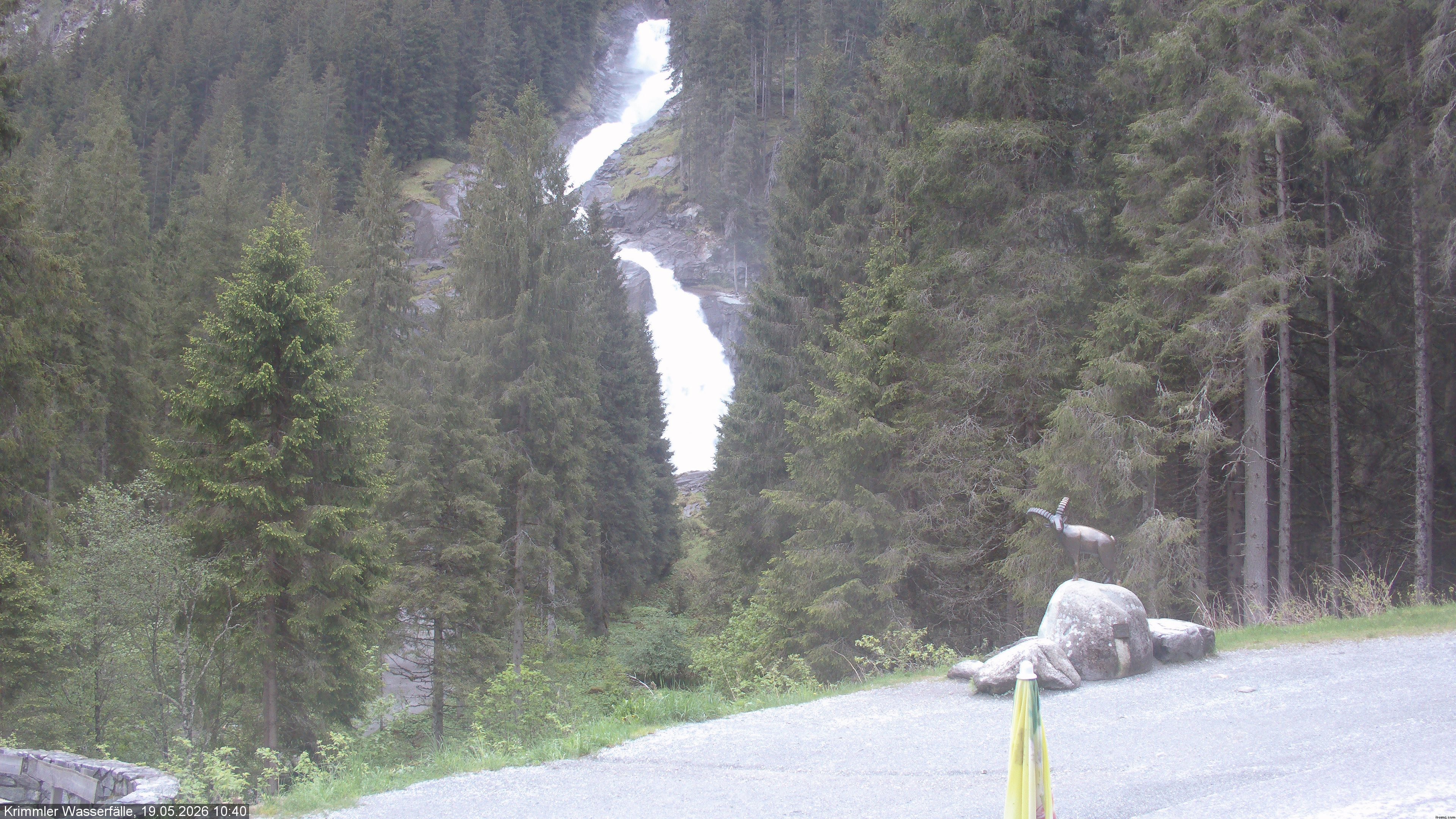 Archived image Webcam Hanke's Café - Krimml Waterfalls