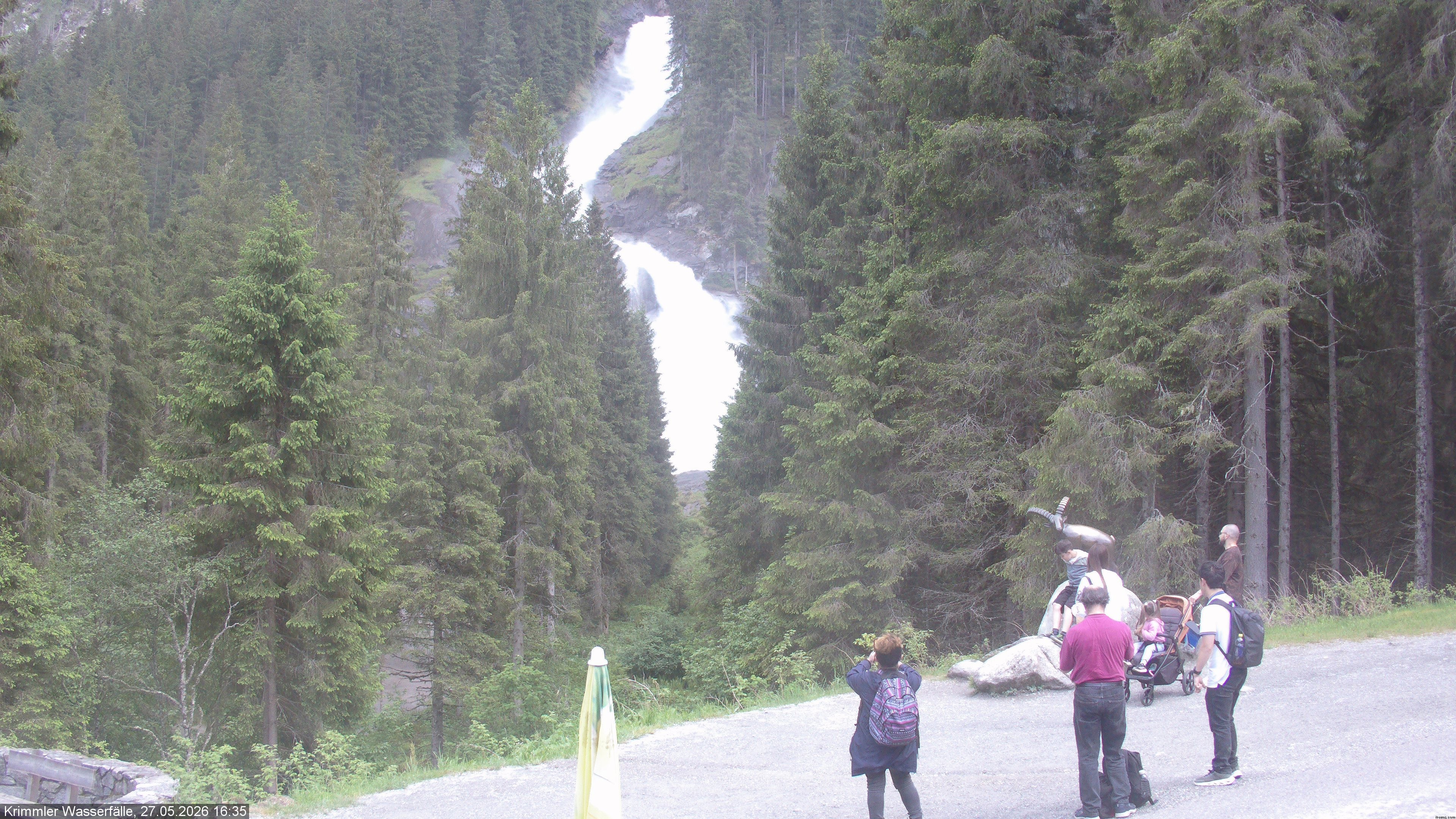 Archived image Webcam Hanke's Café - Krimml Waterfalls