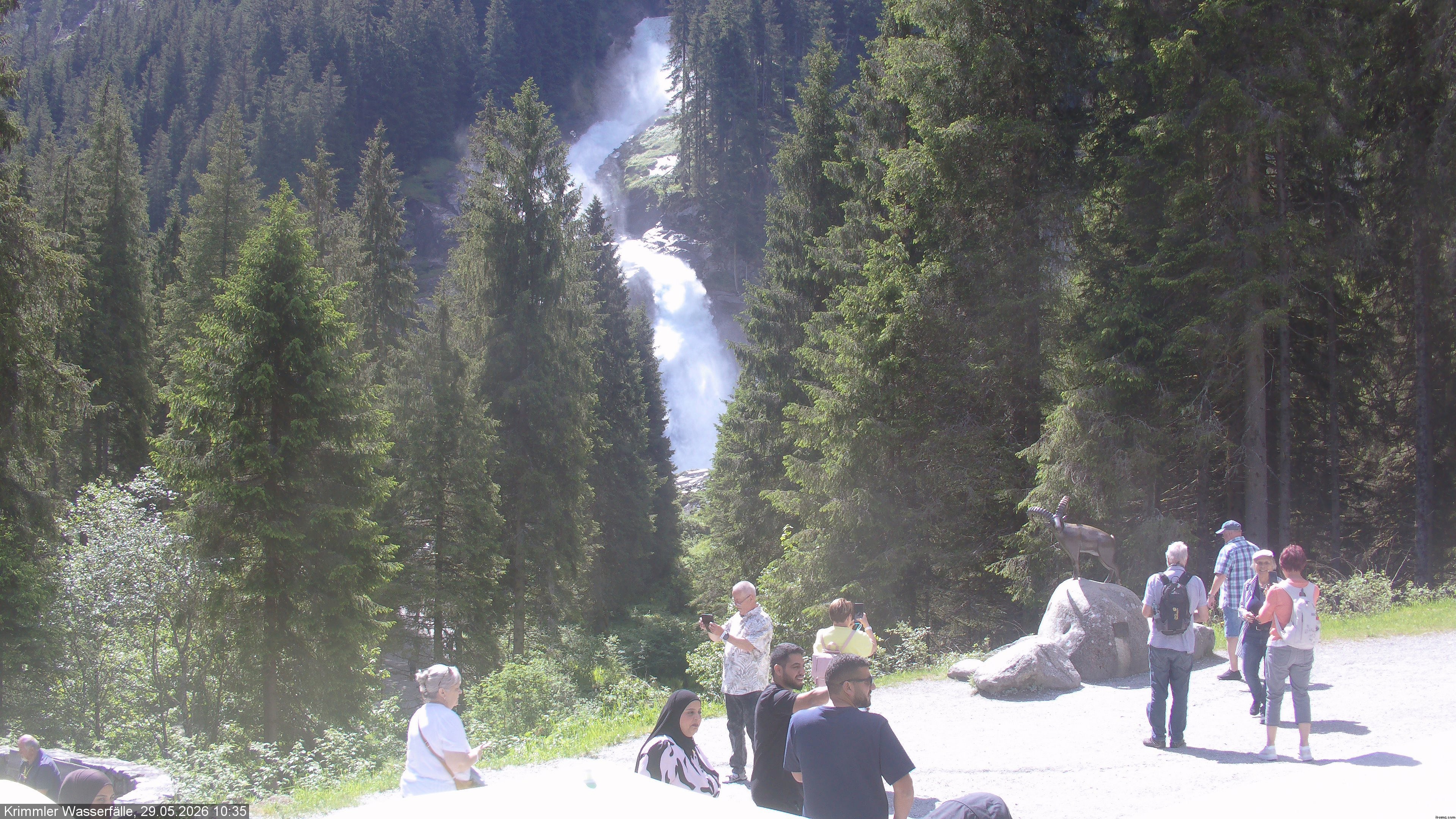 Archiv Foto Webcam Krimmler Wasserfall - Hanke's Café
