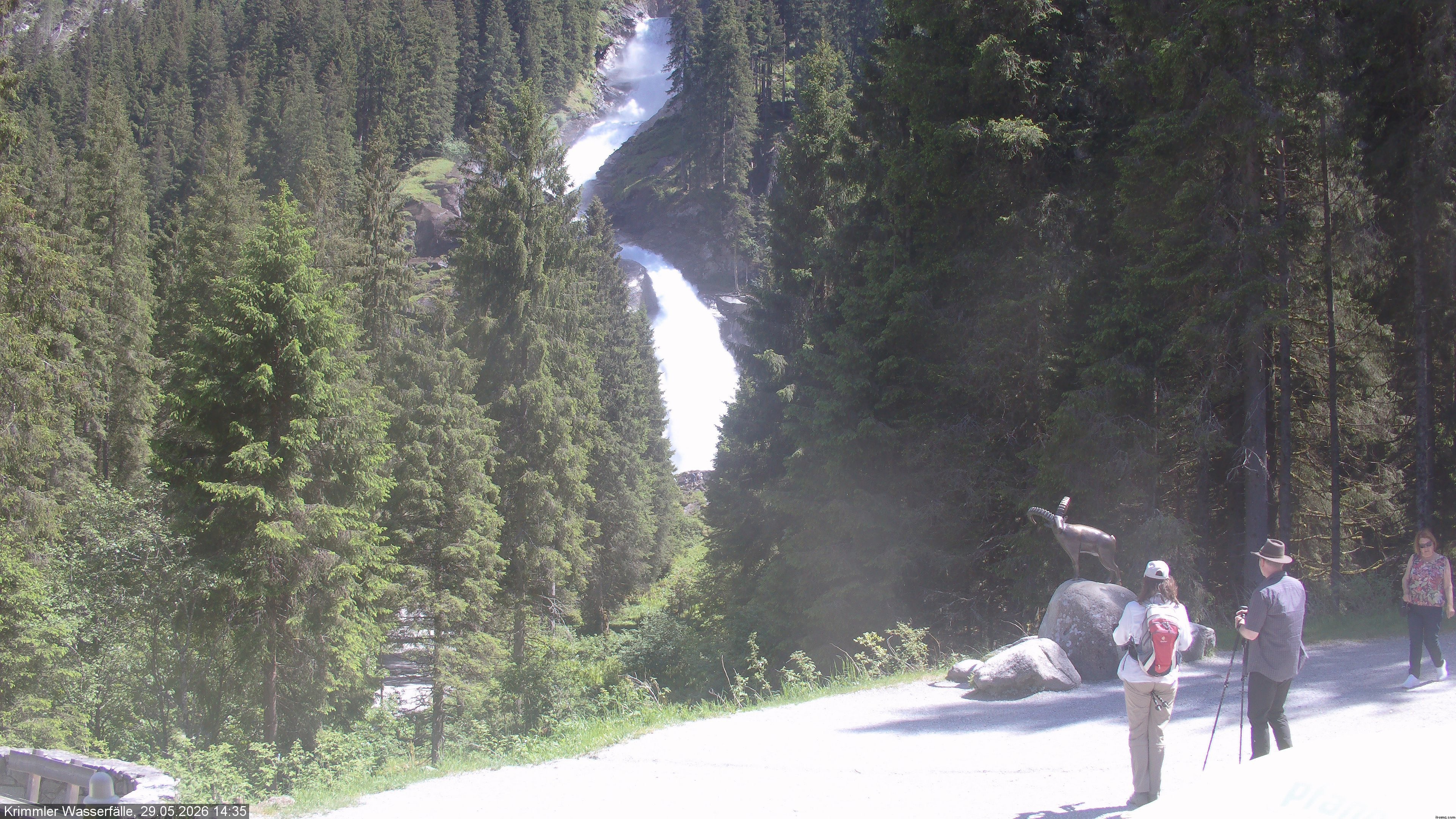 Archiv Foto Webcam Krimmler Wasserfall - Hanke's Café