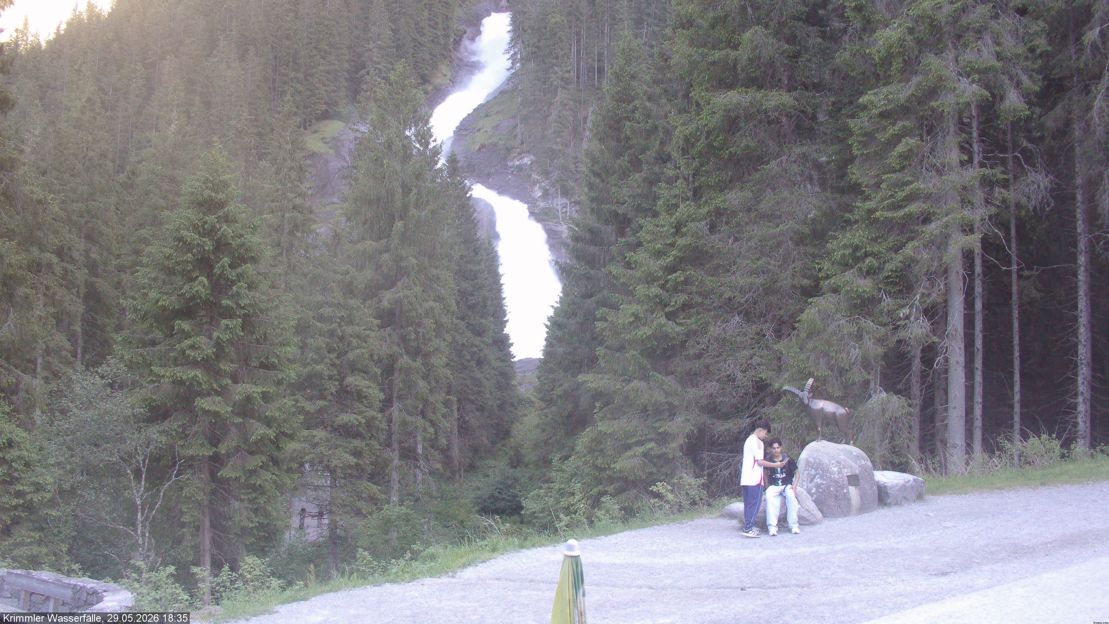 Archiv Foto Webcam Krimmler Wasserfall - Hanke's Café