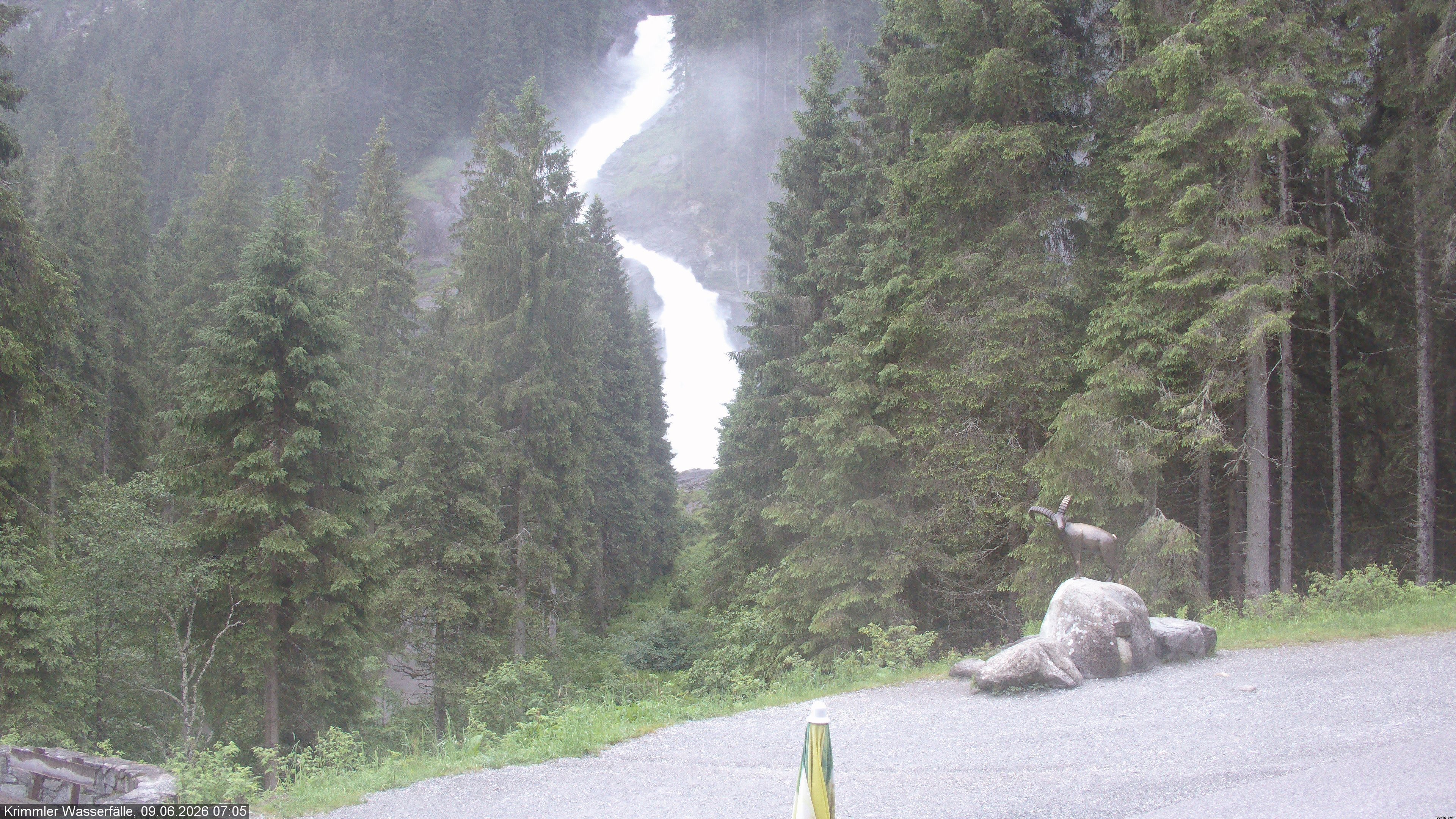 Archiv Foto Webcam Krimmler Wasserfall - Hanke's Café