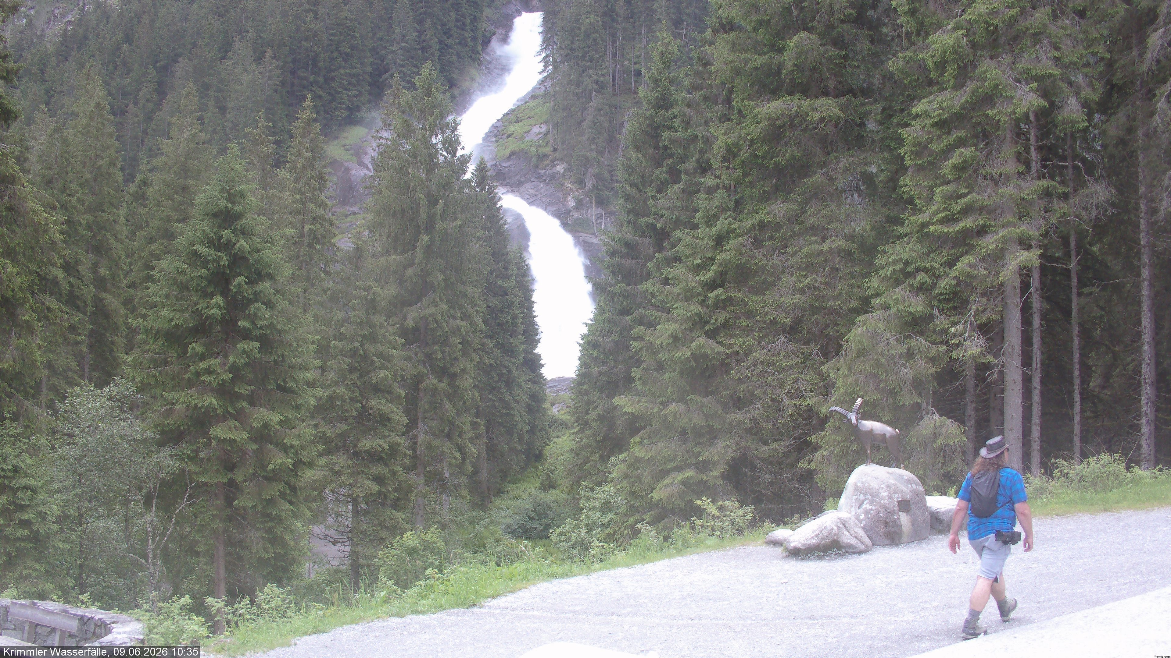 Archiv Foto Webcam Krimmler Wasserfall - Hanke's Café