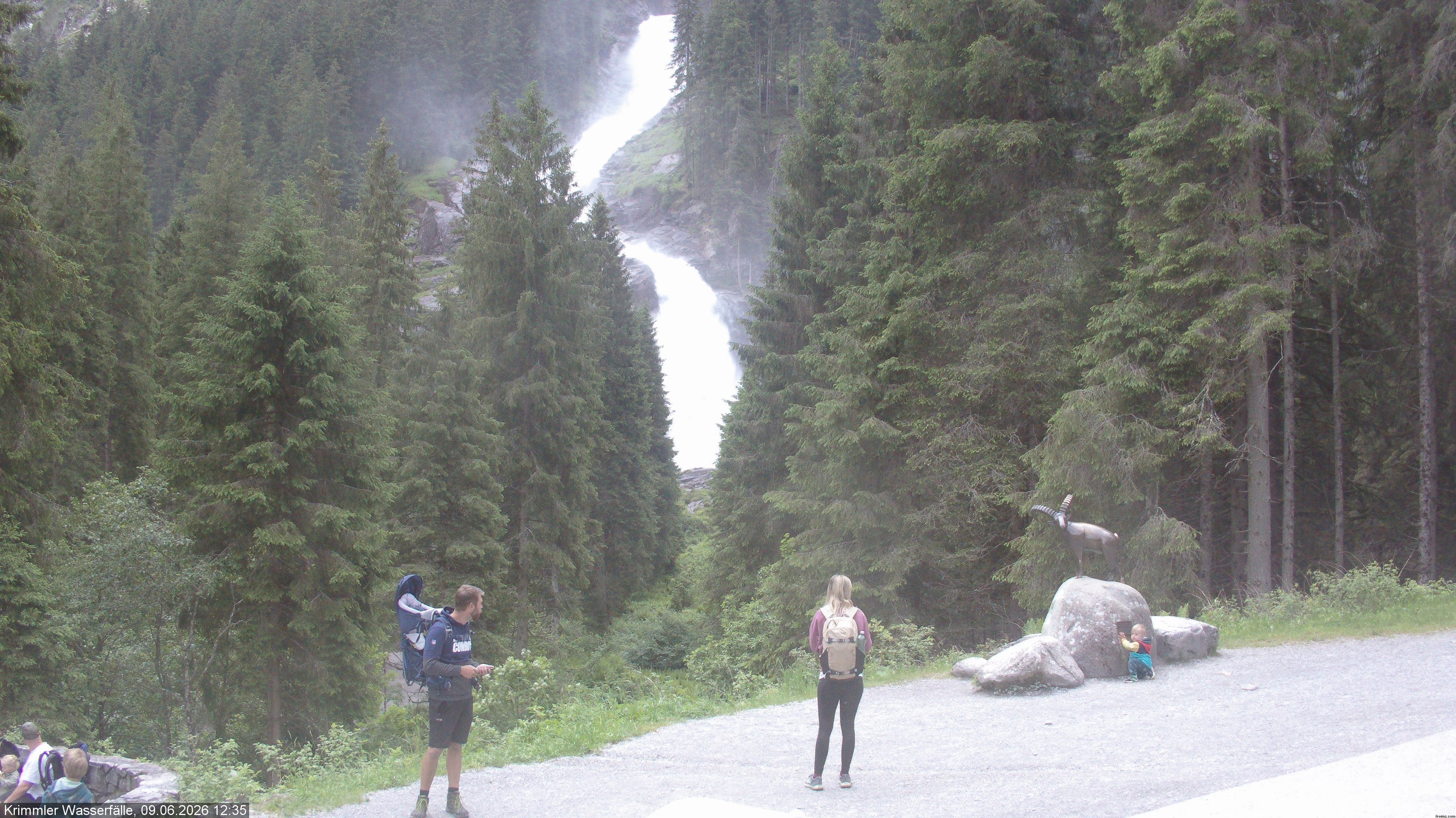 Archiv Foto Webcam Krimmler Wasserfall - Hanke's Café