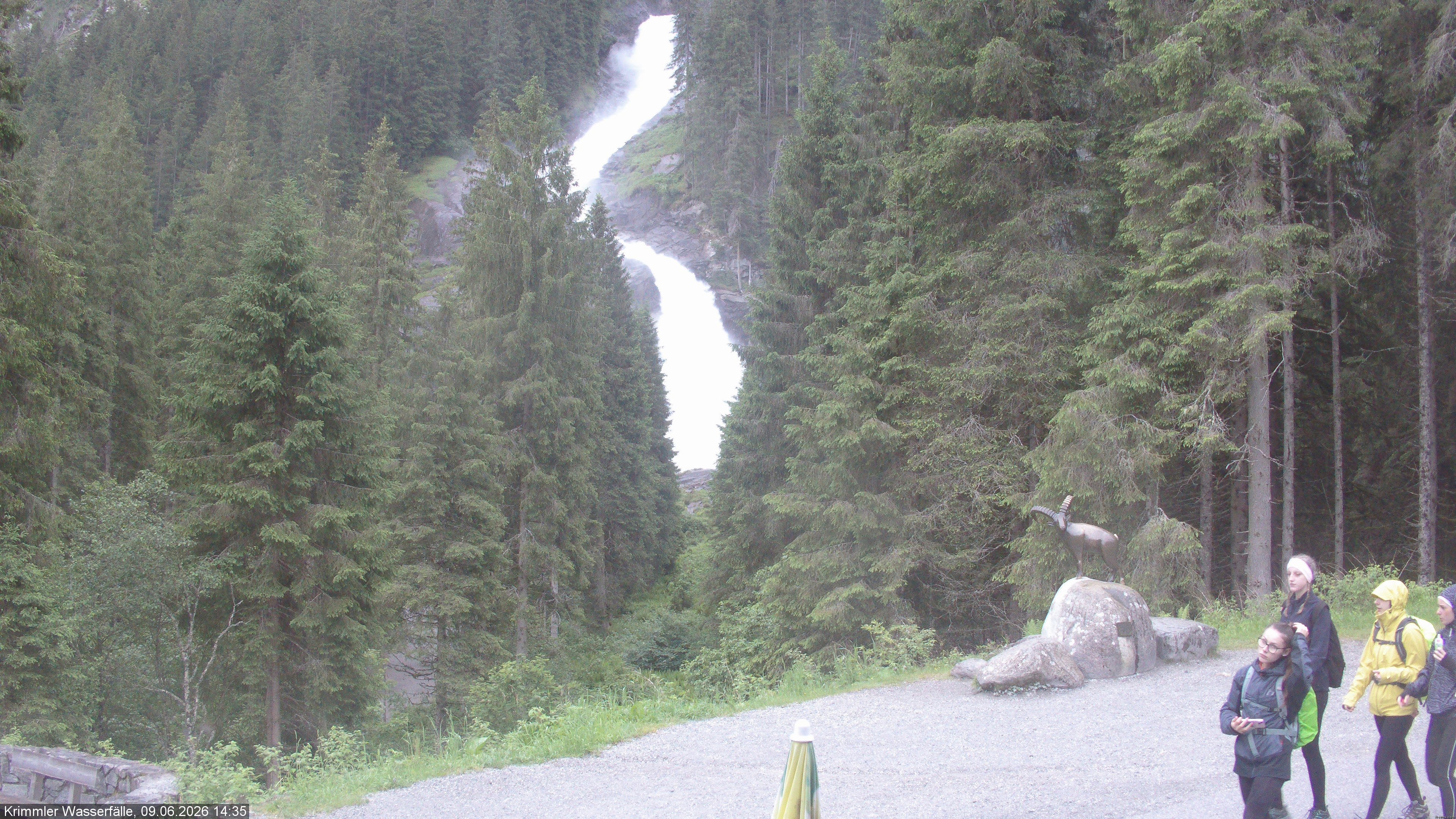 Archiv Foto Webcam Krimmler Wasserfall - Hanke's Café