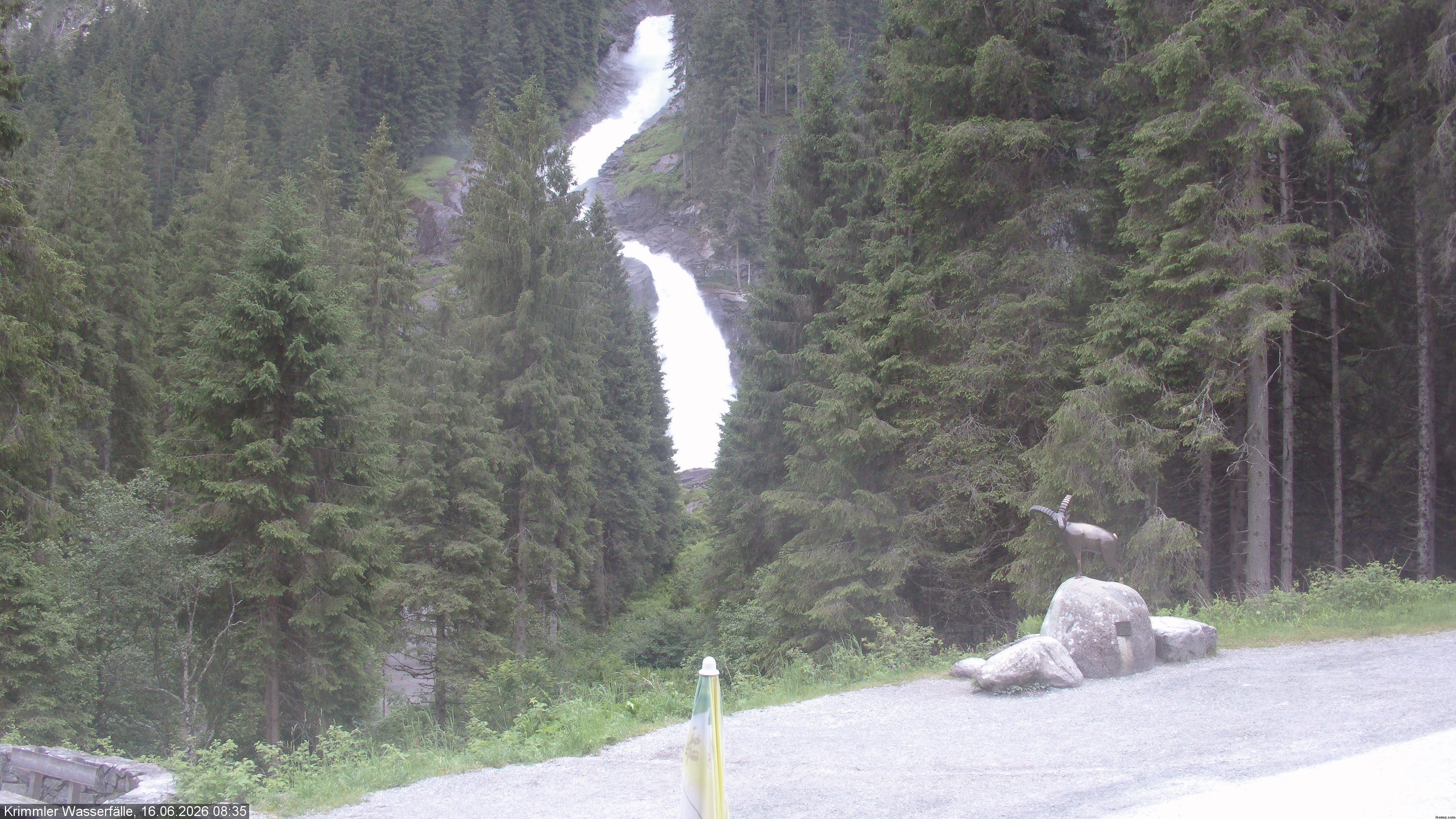 Archiv Foto Webcam Krimmler Wasserfall - Hanke's Café