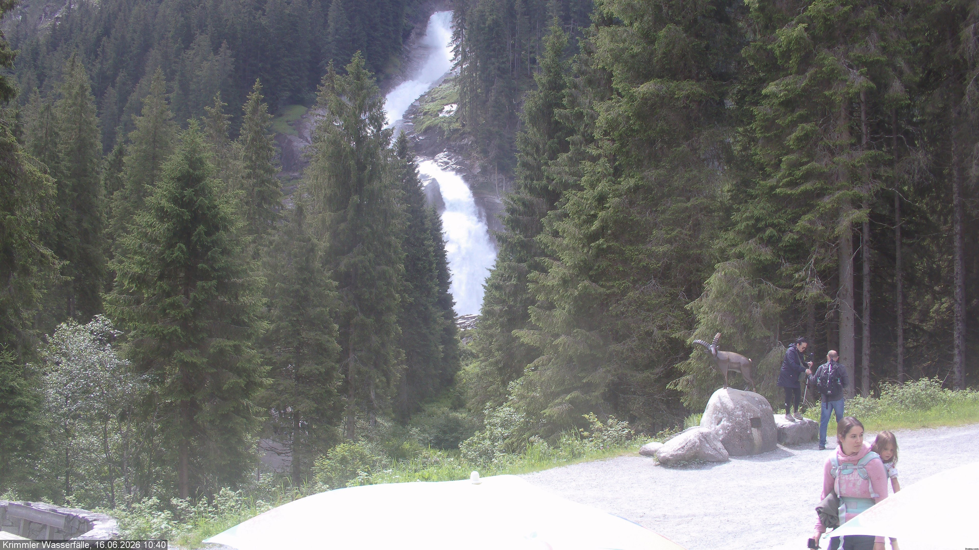 Archiv Foto Webcam Krimmler Wasserfall - Hanke's Café