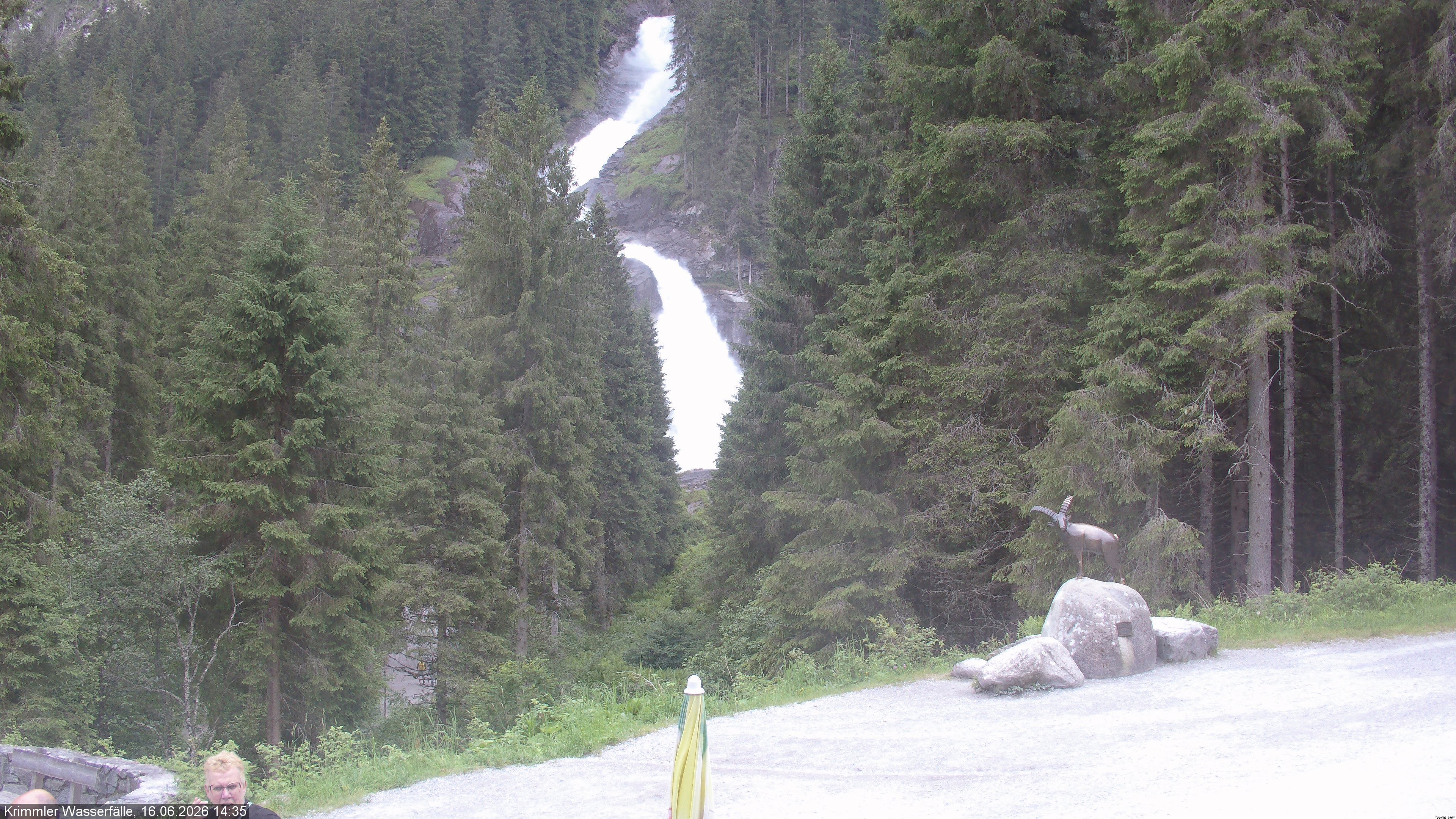 Archiv Foto Webcam Krimmler Wasserfall - Hanke's Café