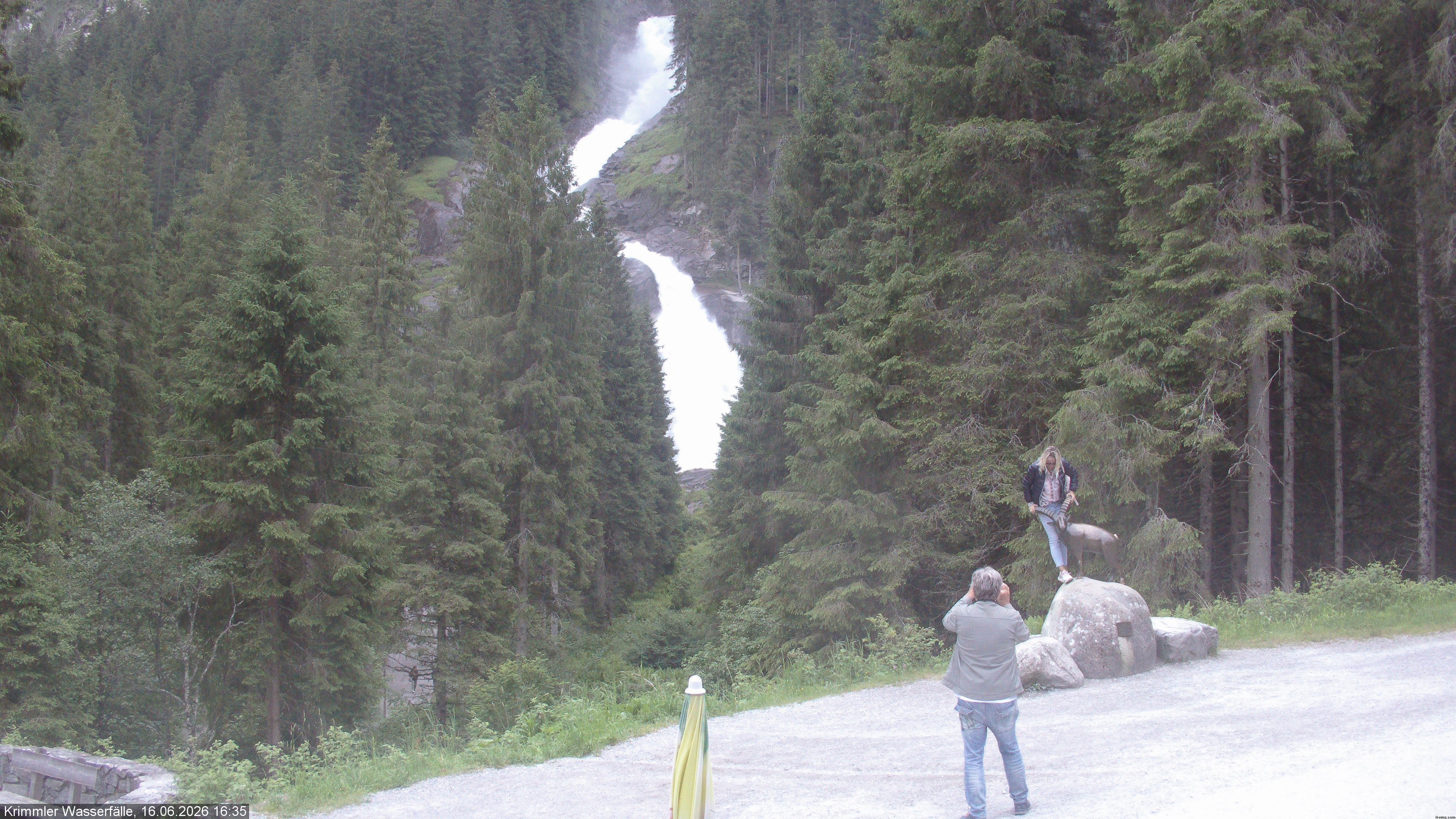 Archiv Foto Webcam Krimmler Wasserfall - Hanke's Café