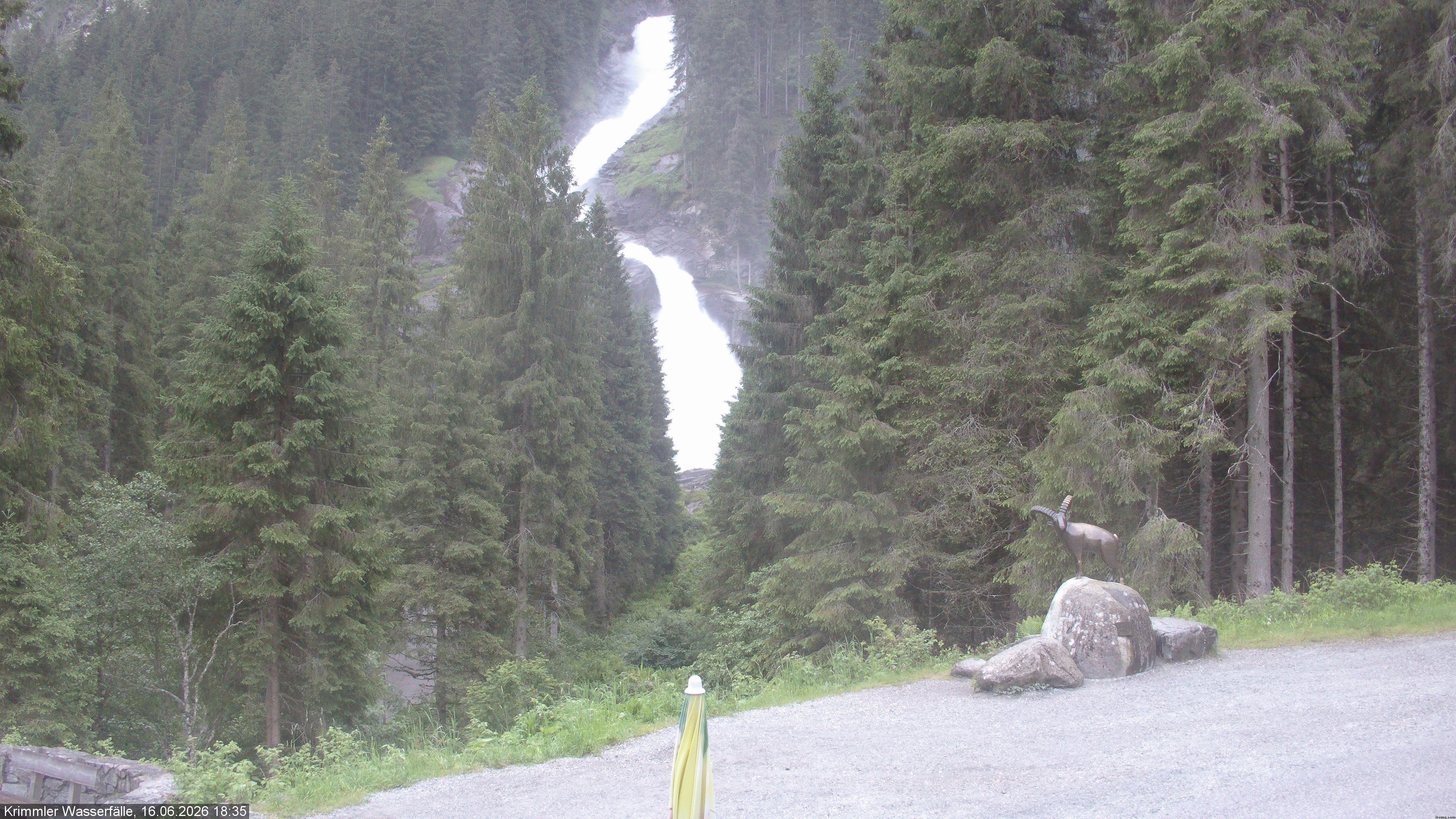 Archiv Foto Webcam Krimmler Wasserfall - Hanke's Café