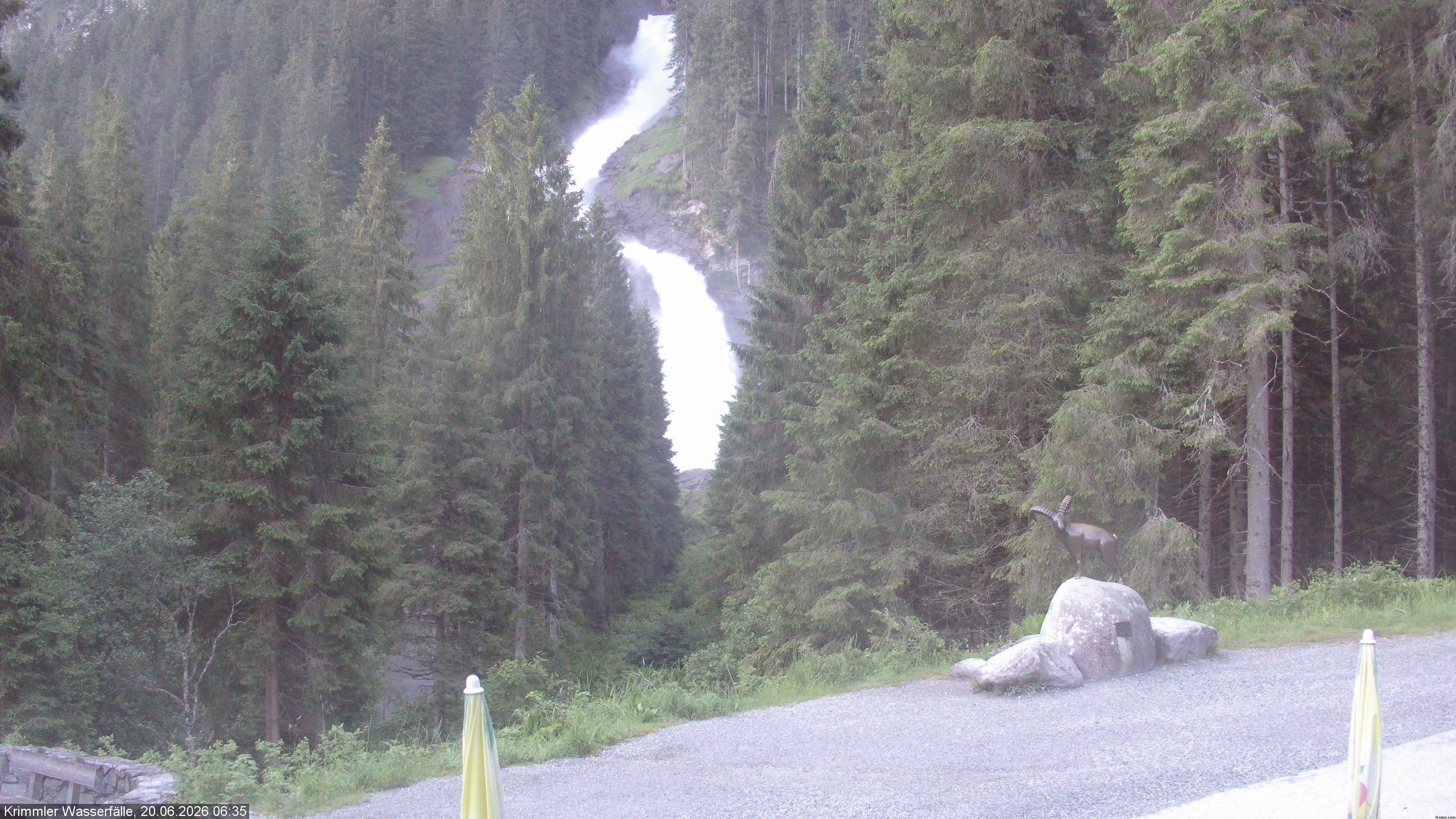 Archived image Webcam Hanke's Café - Krimml Waterfalls