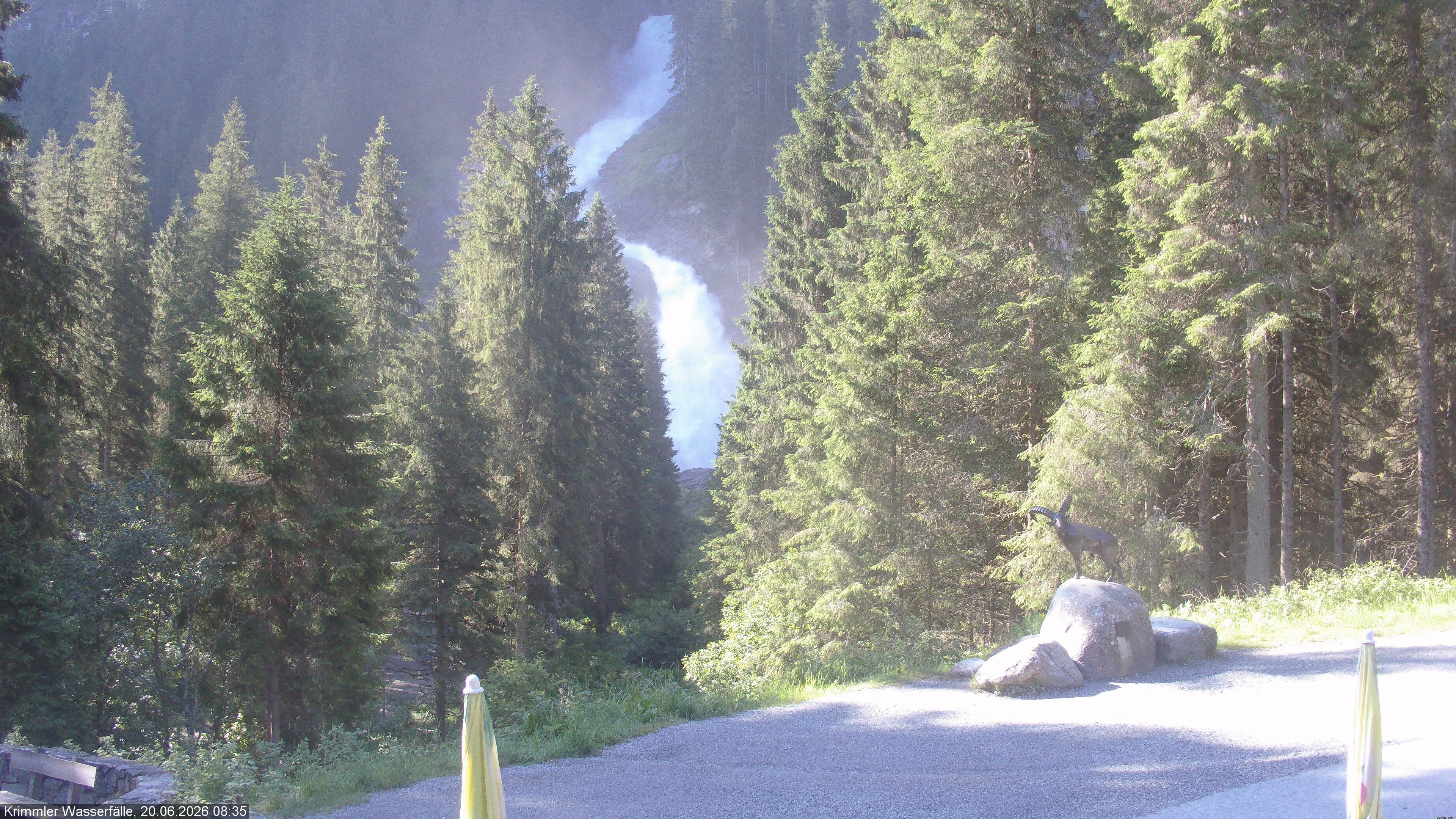 Archived image Webcam Hanke's Café - Krimml Waterfalls