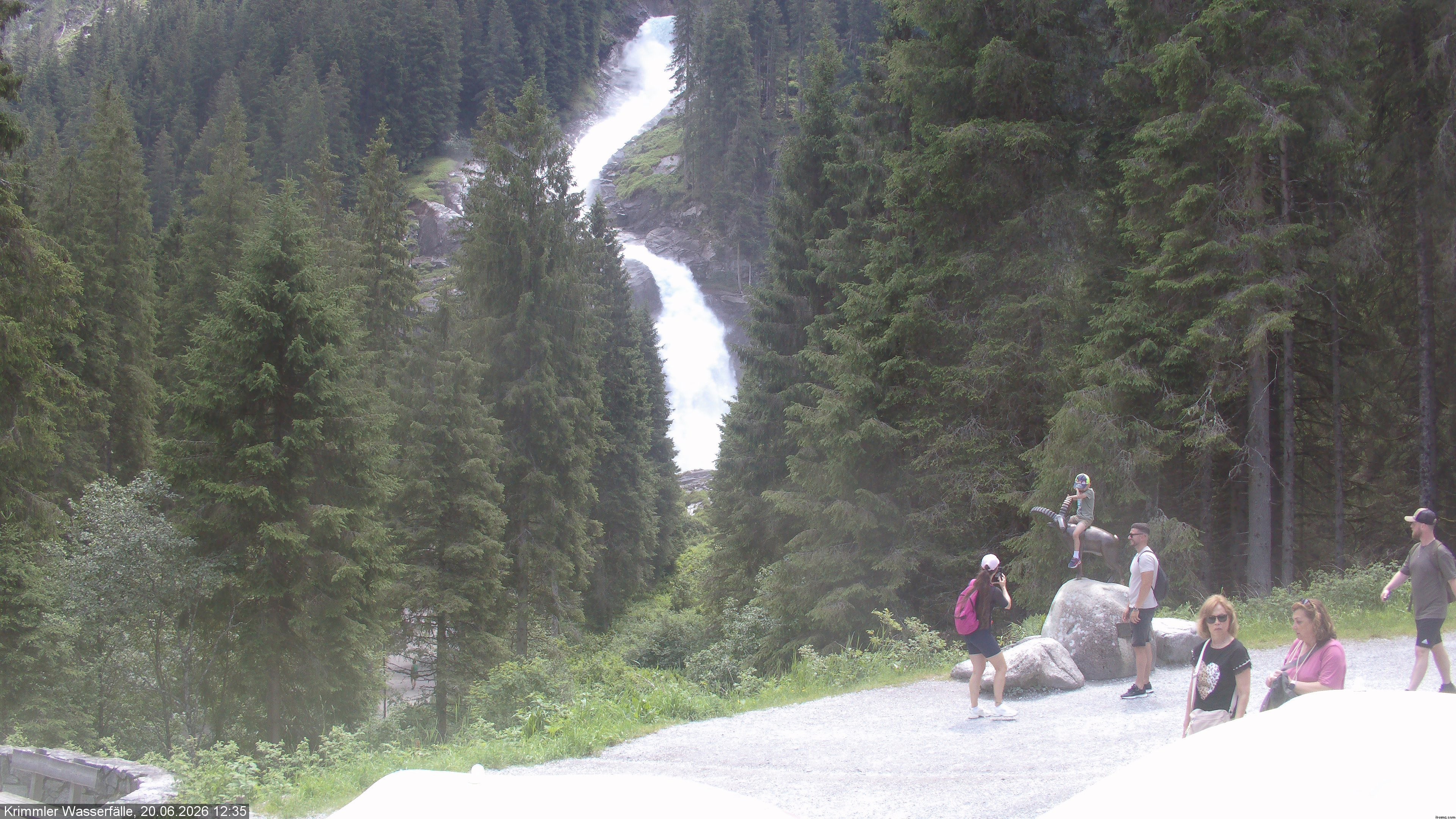 Archiv Foto Webcam Krimmler Wasserfall - Hanke's Café