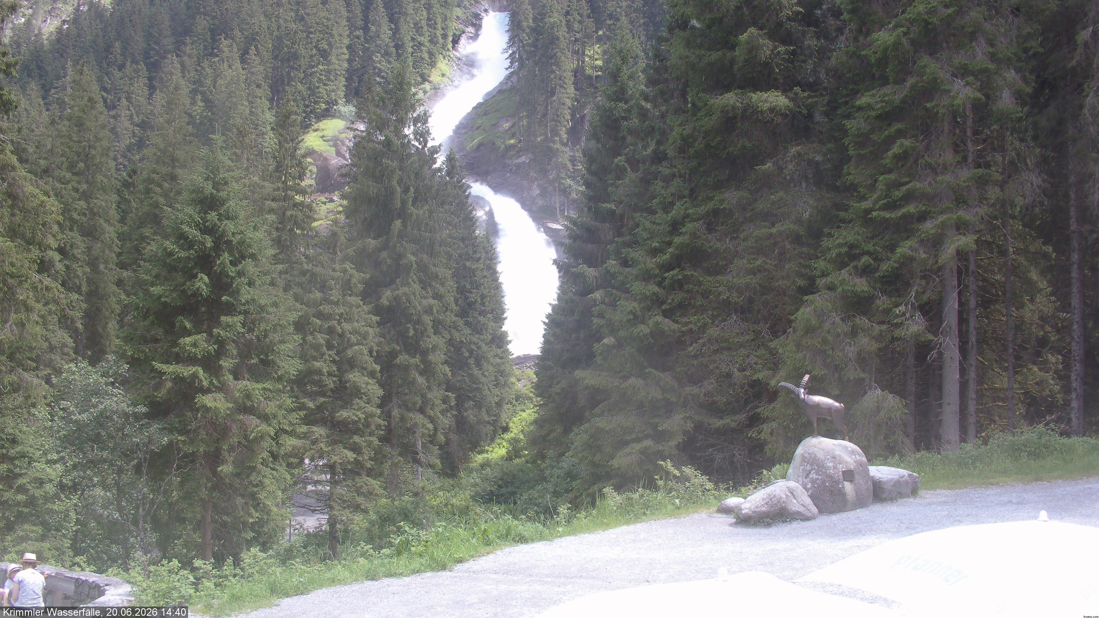 Archiv Foto Webcam Krimmler Wasserfall - Hanke's Café