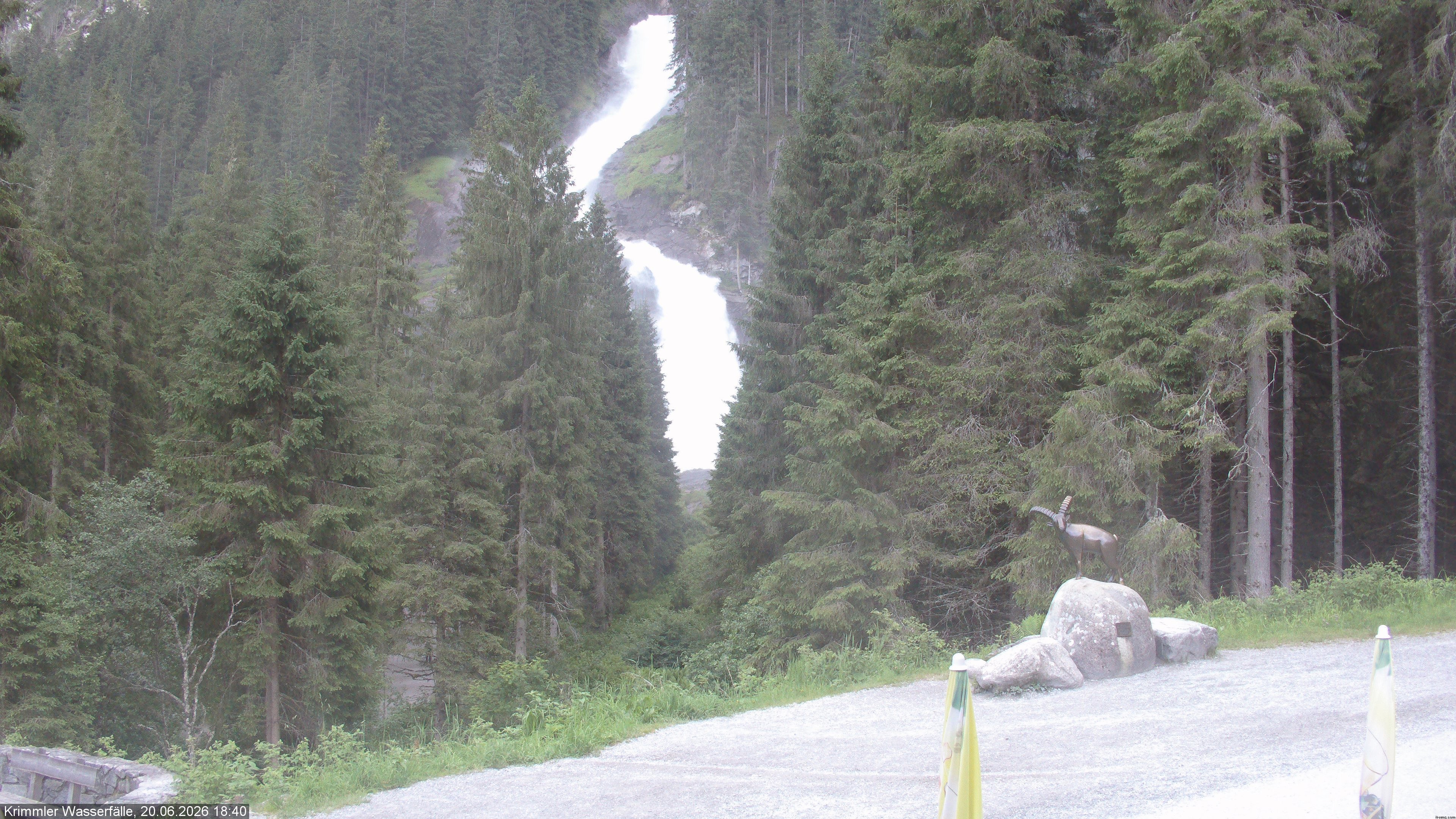 Archiv Foto Webcam Krimmler Wasserfall - Hanke's Café