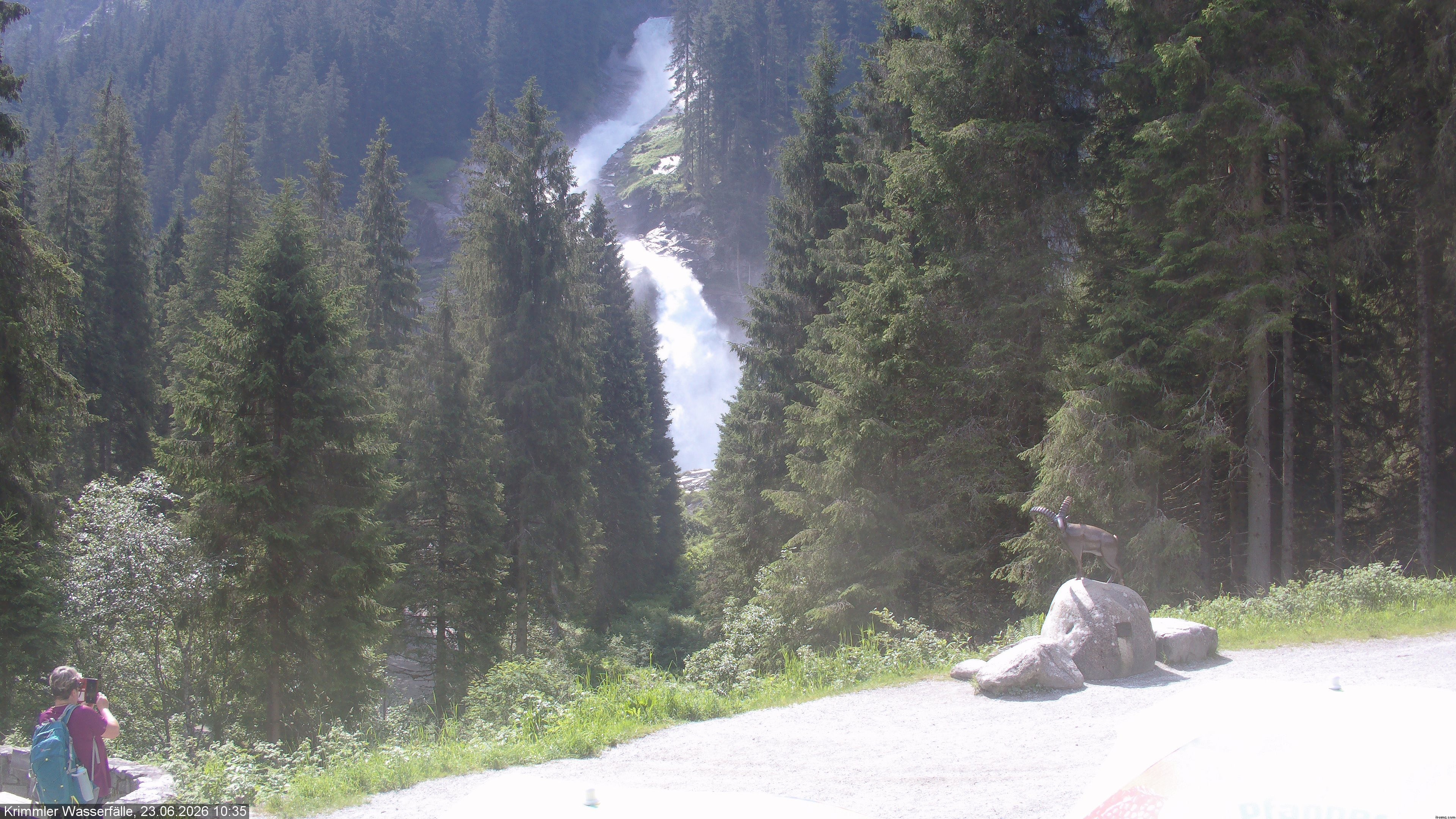 Archiv Foto Webcam Krimmler Wasserfall - Hanke's Café