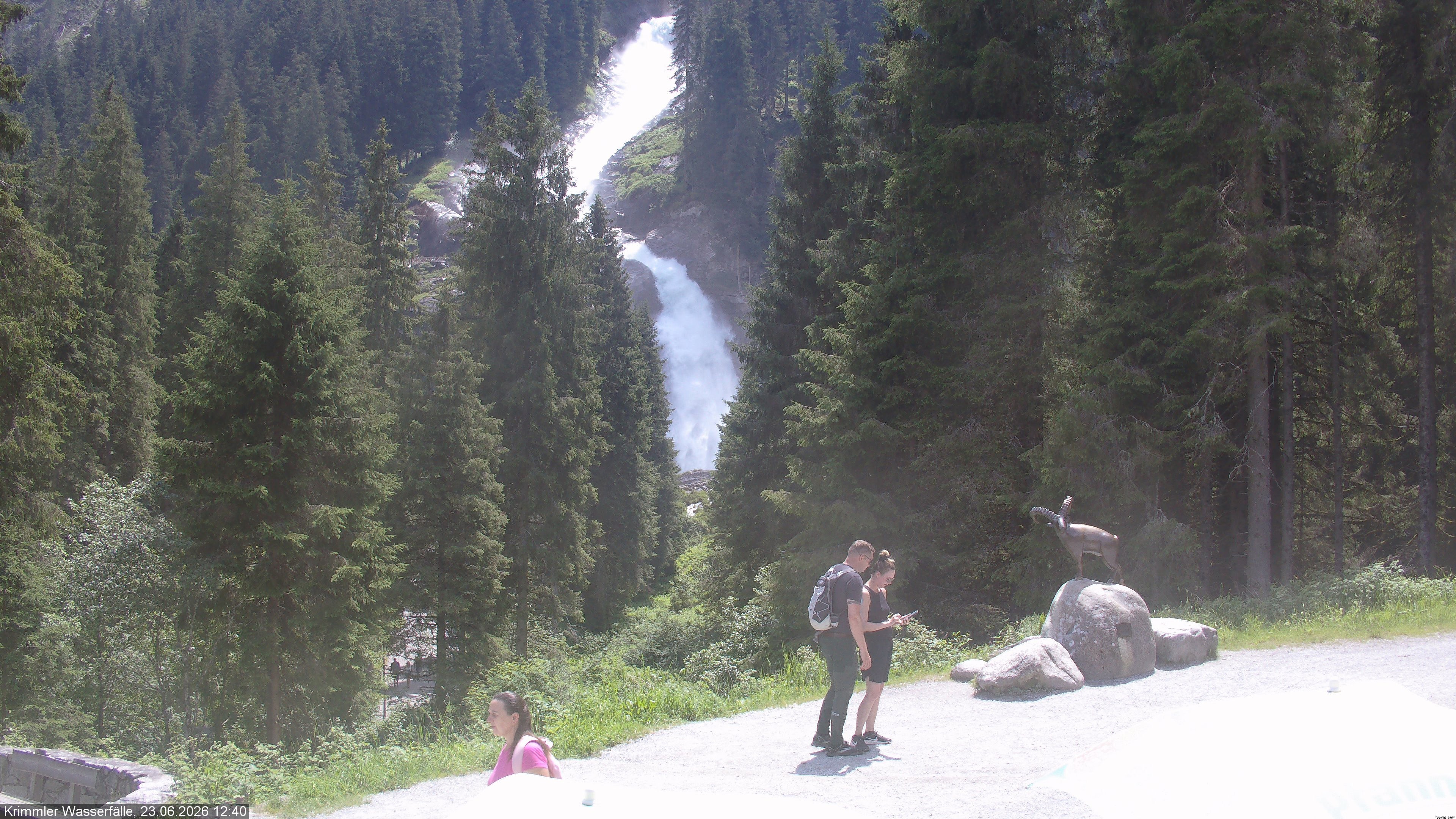 Archiv Foto Webcam Krimmler Wasserfall - Hanke's Café