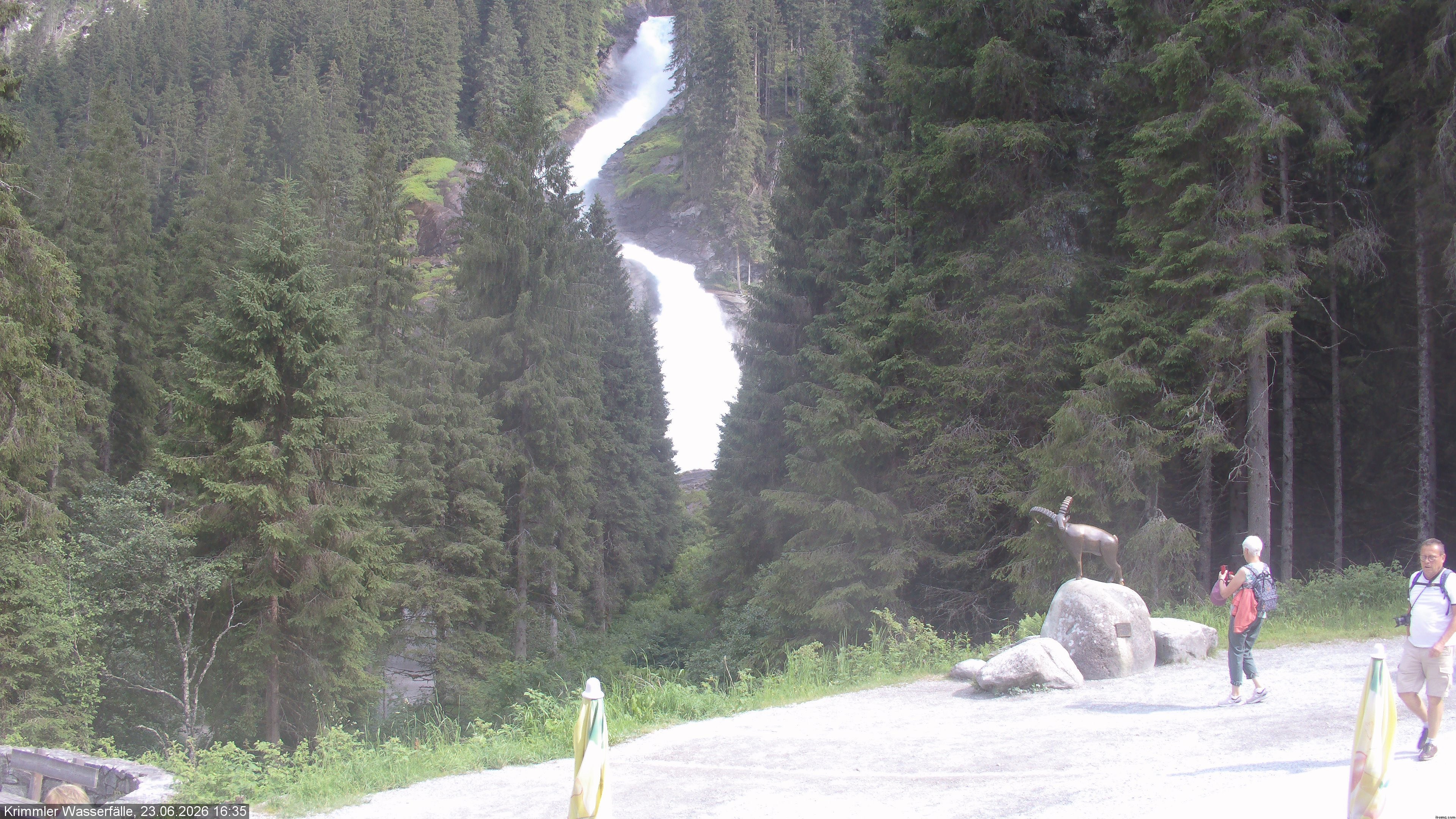 Archiv Foto Webcam Krimmler Wasserfall - Hanke's Café