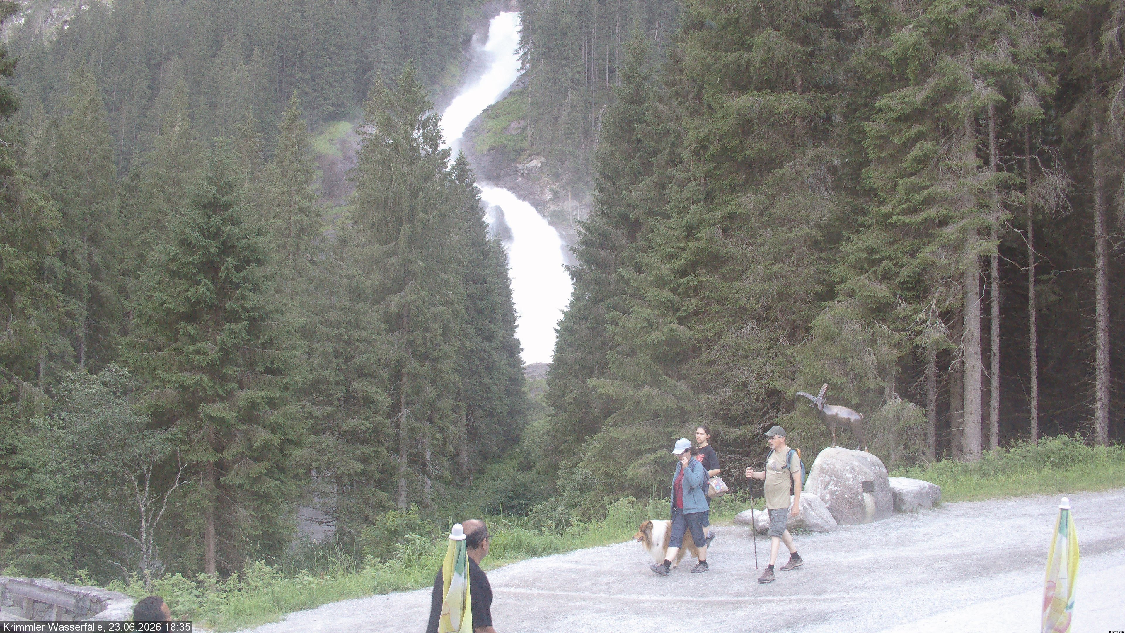 Archiv Foto Webcam Krimmler Wasserfall - Hanke's Café