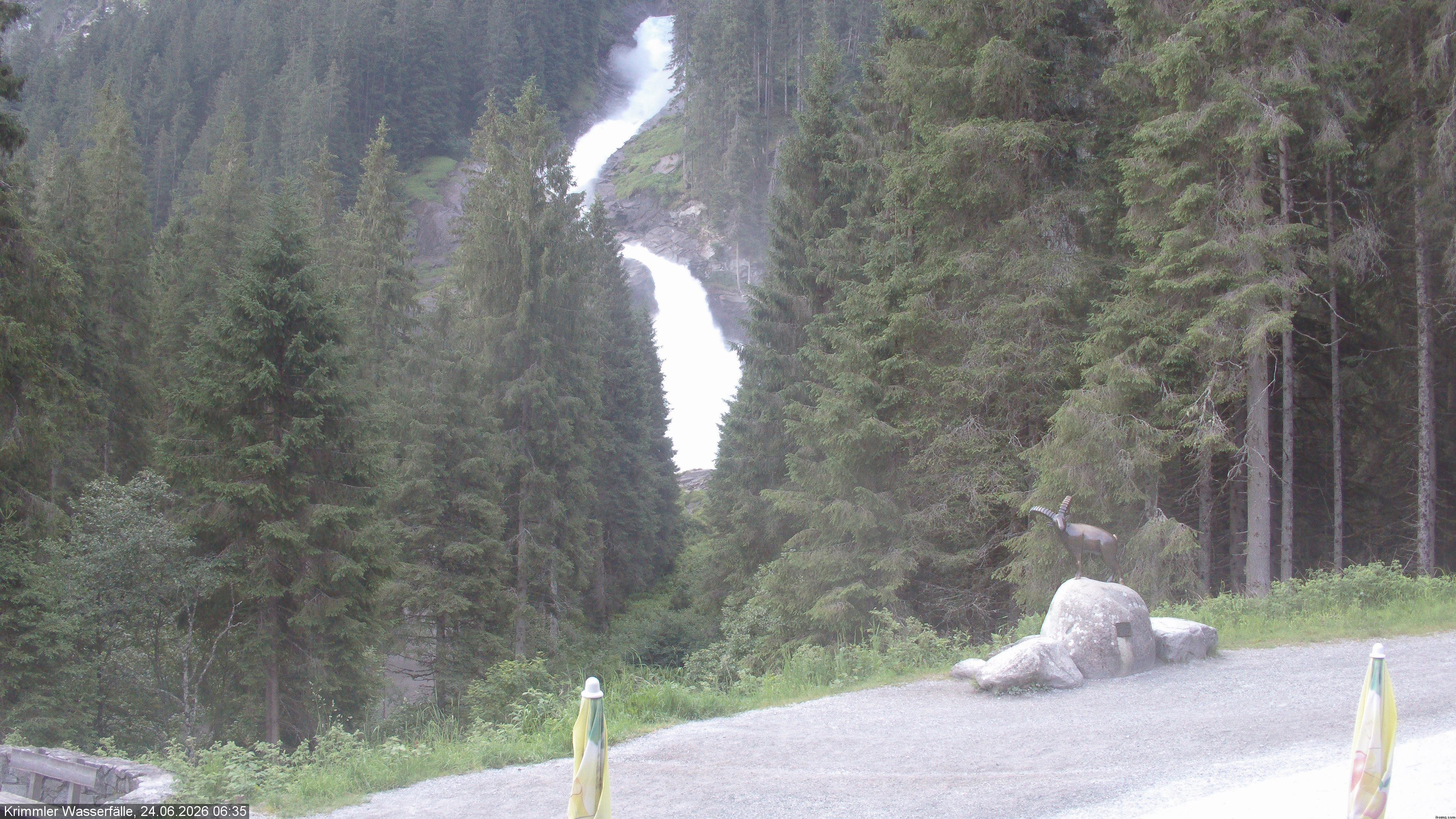 Archiv Foto Webcam Krimmler Wasserfall - Hanke's Café