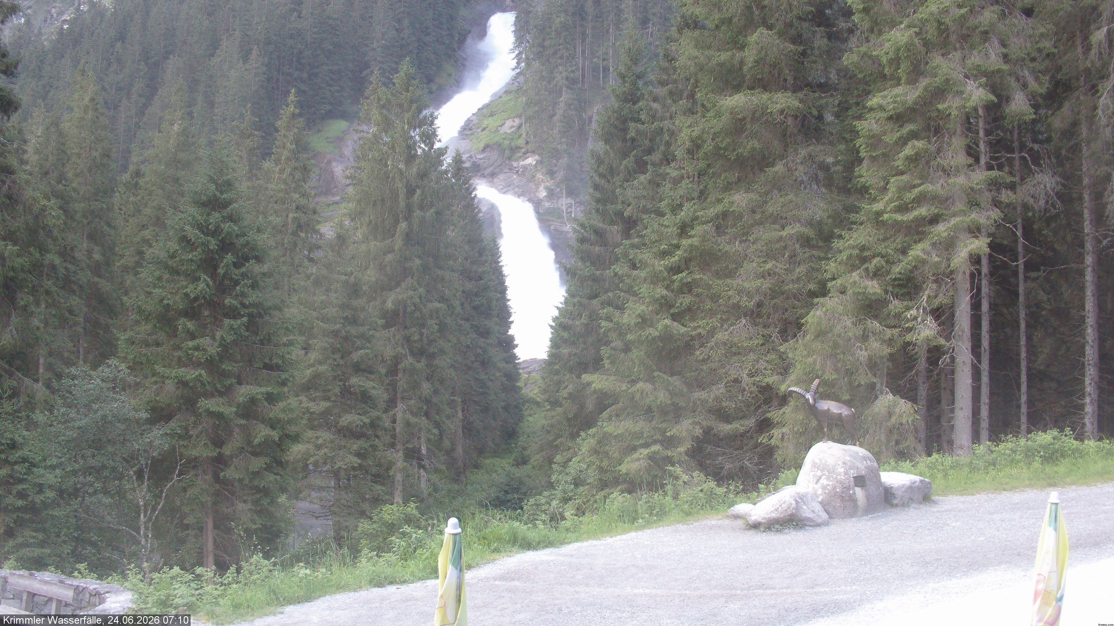 Archiv Foto Webcam Krimmler Wasserfall - Hanke's Café