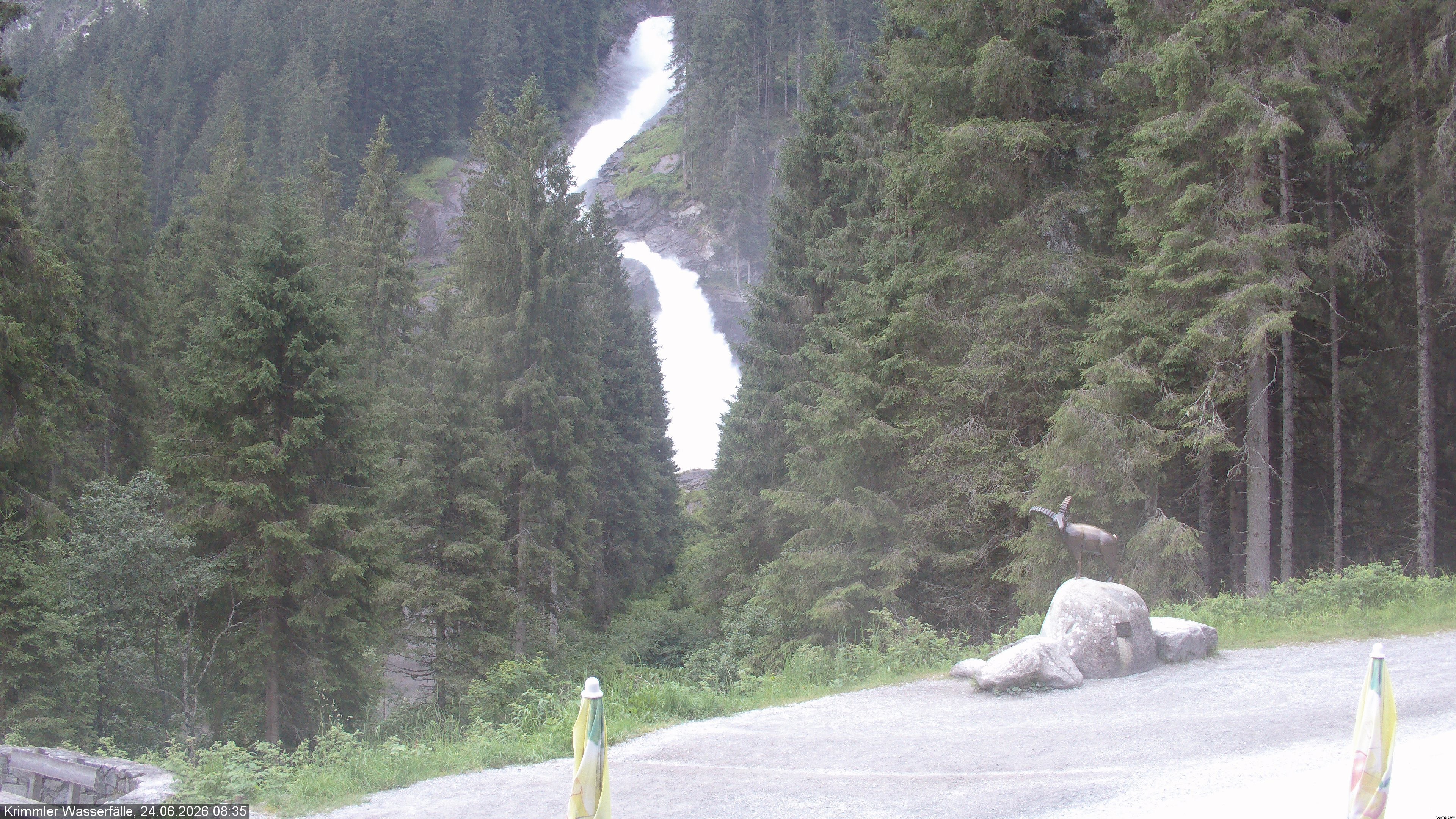 Archiv Foto Webcam Krimmler Wasserfall - Hanke's Café