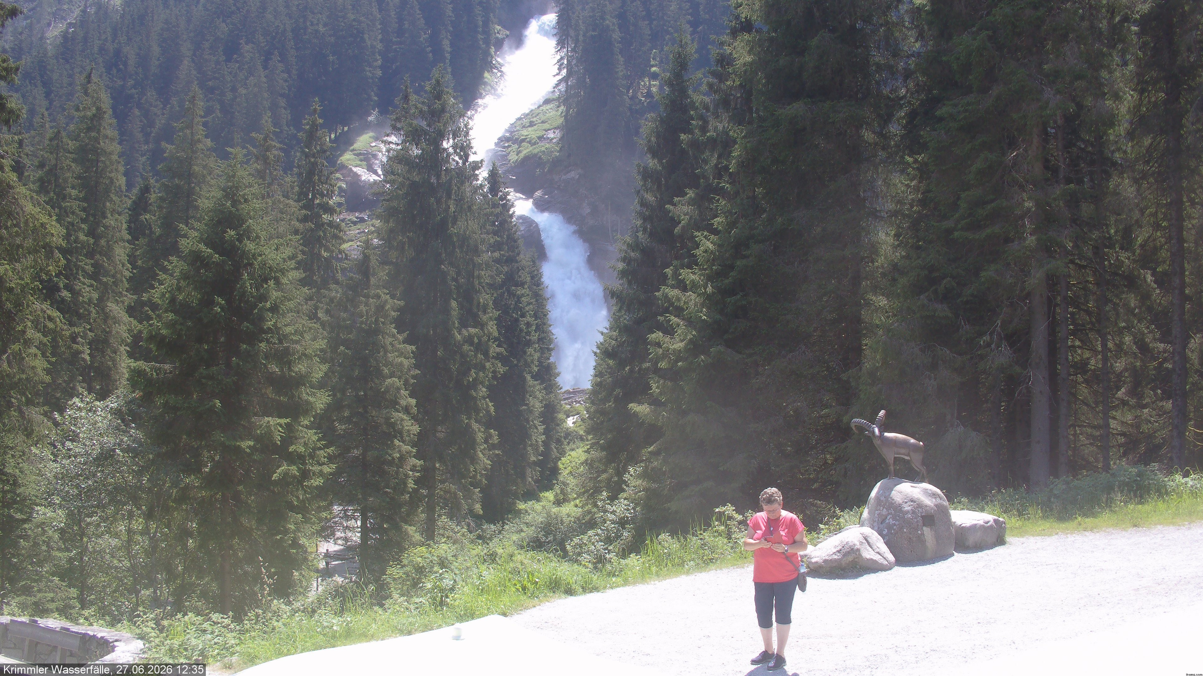 Archiv Foto Webcam Krimmler Wasserfall - Hanke's Café