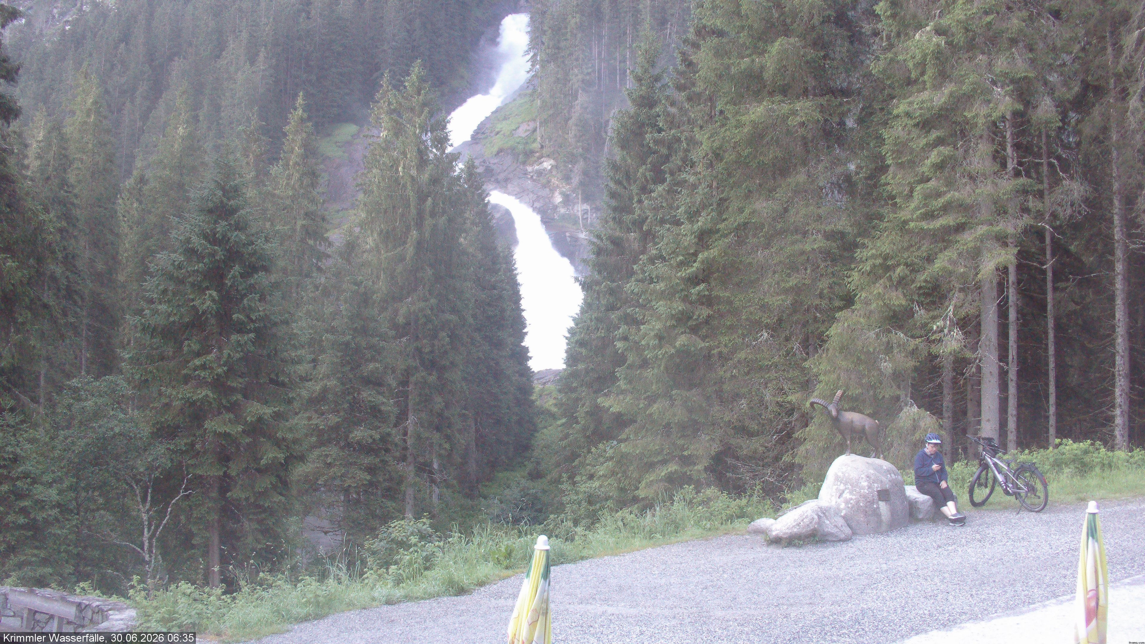 Archiv Foto Webcam Krimmler Wasserfall - Hanke's Café