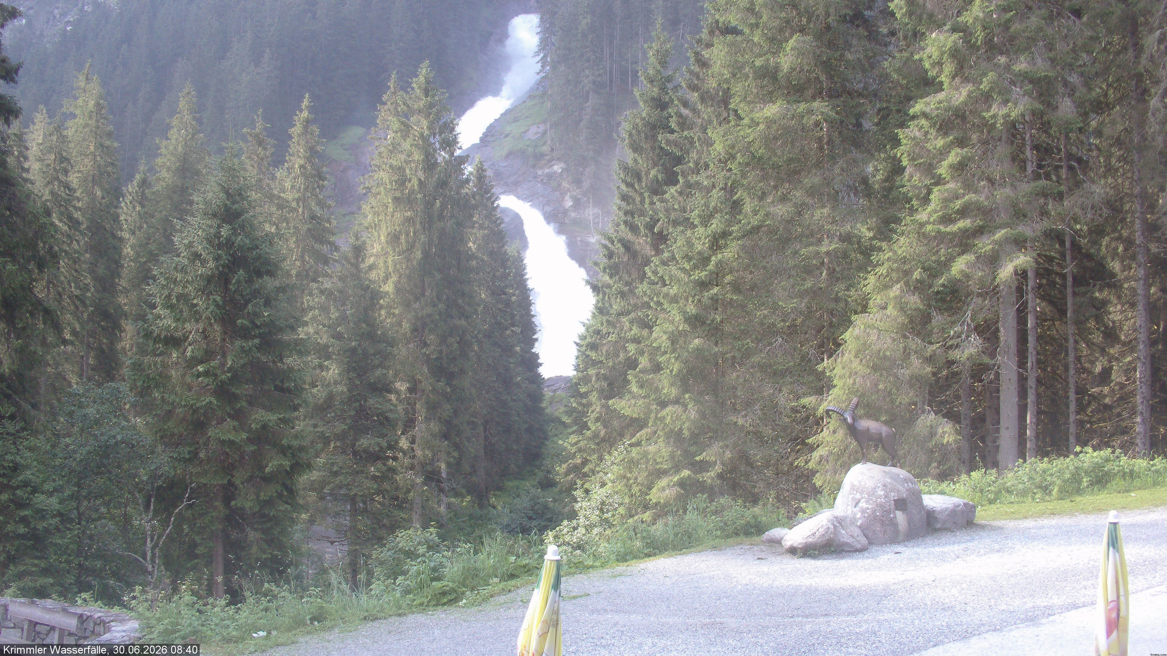 Archiv Foto Webcam Krimmler Wasserfall - Hanke's Café