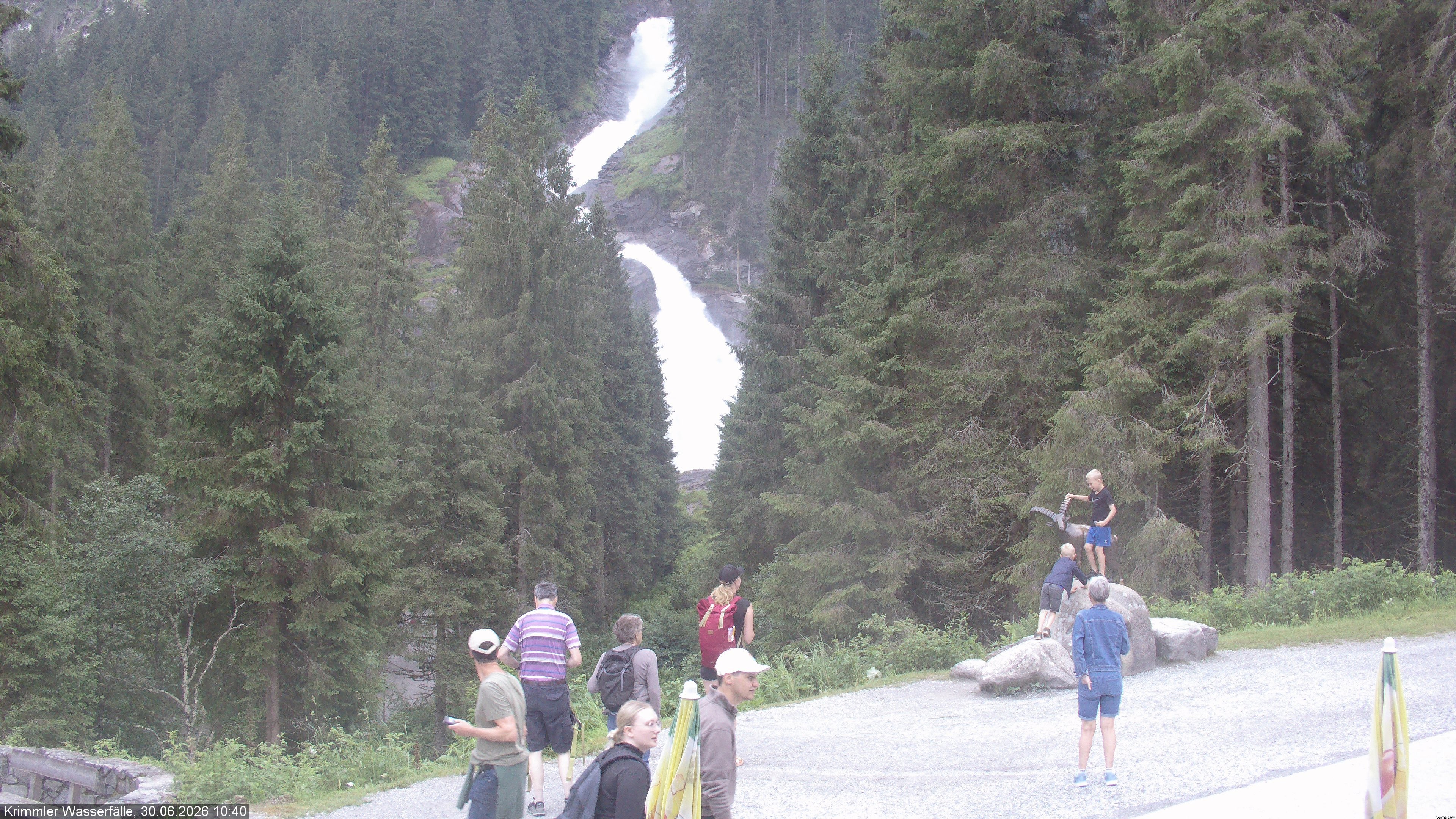 Archiv Foto Webcam Krimmler Wasserfall - Hanke's Café