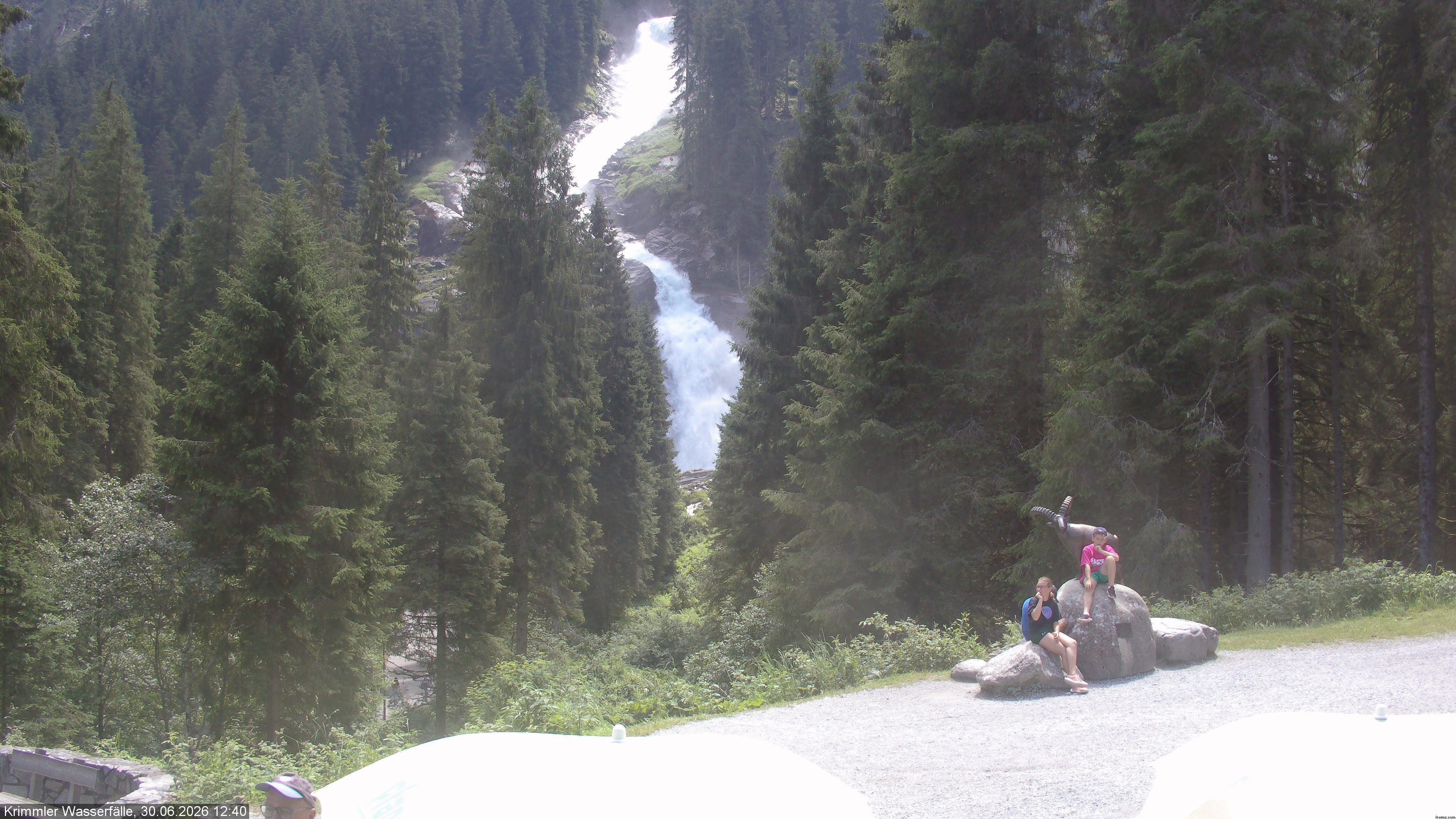 Archiv Foto Webcam Krimmler Wasserfall - Hanke's Café