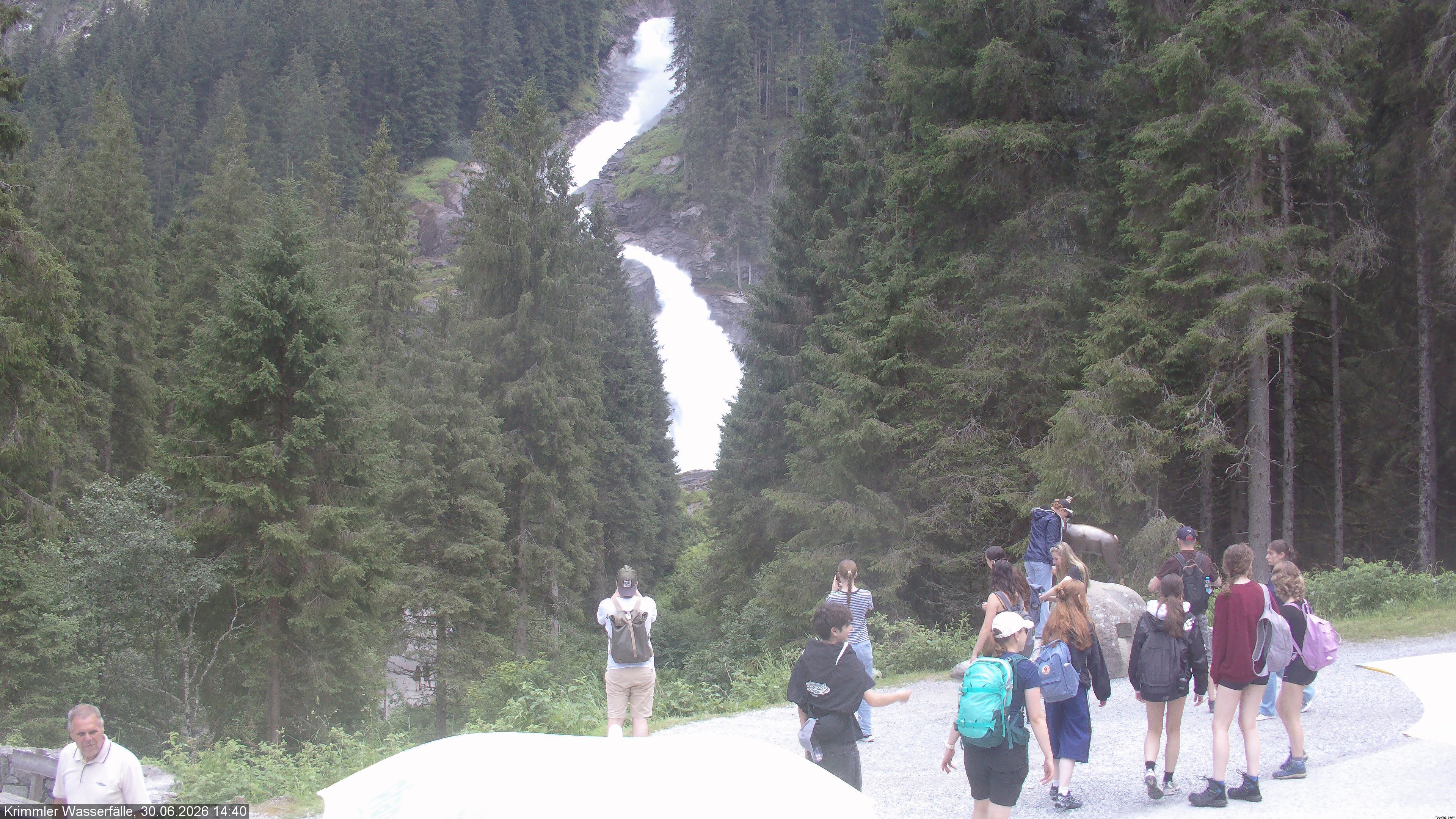 Archiv Foto Webcam Krimmler Wasserfall - Hanke's Café