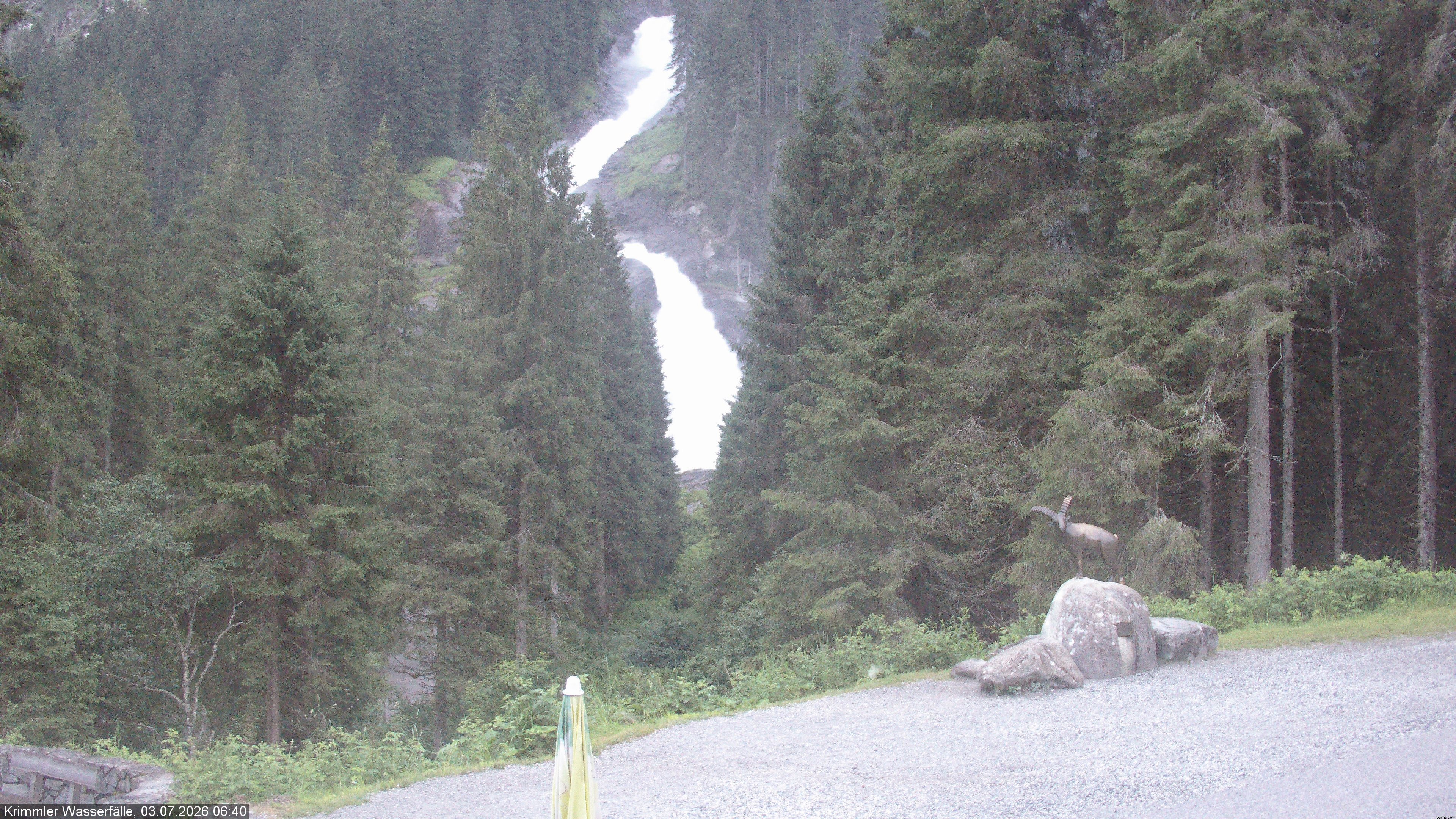 Archiv Foto Webcam Krimmler Wasserfall - Hanke's Café