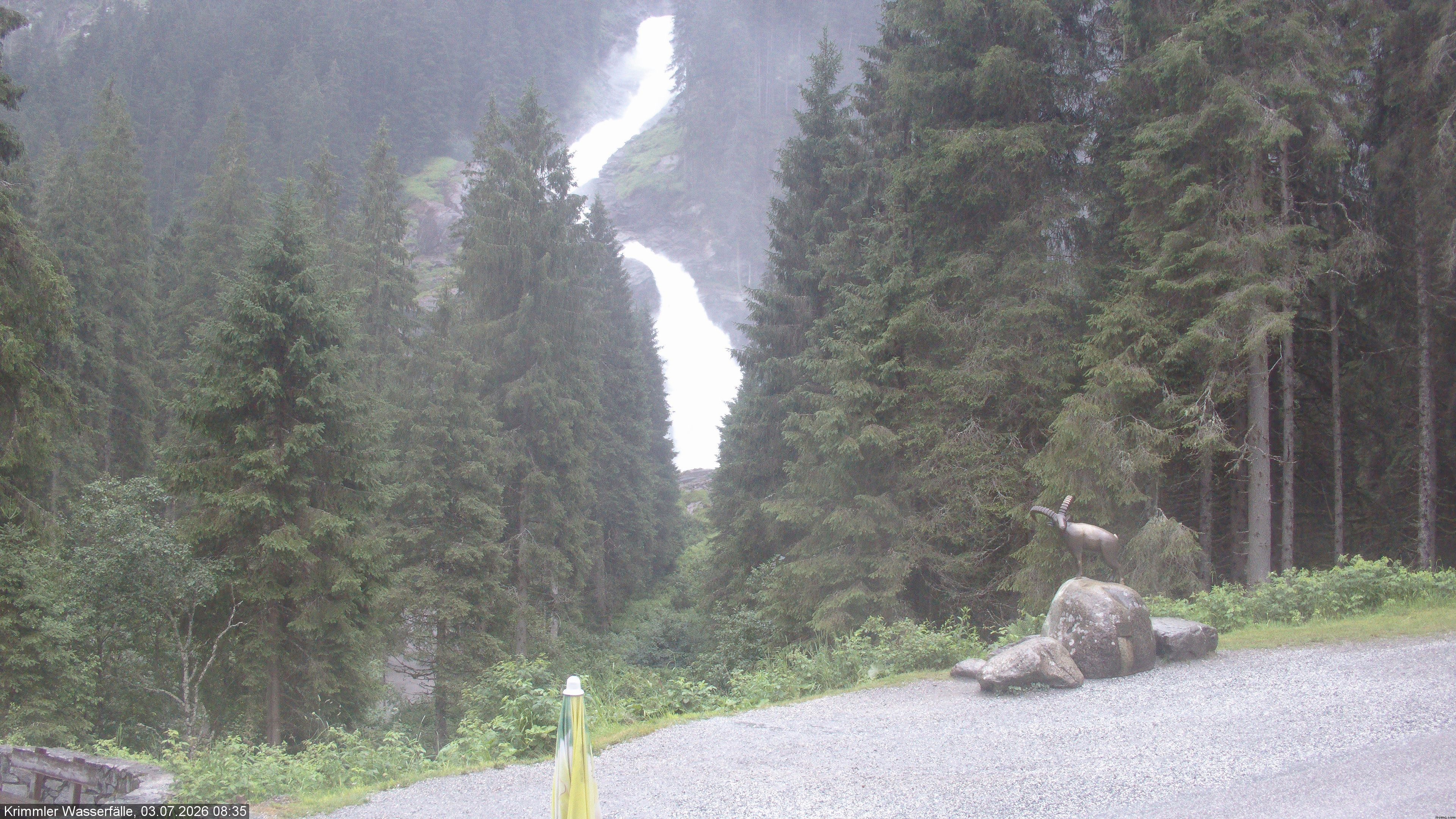 Archiv Foto Webcam Krimmler Wasserfall - Hanke's Café