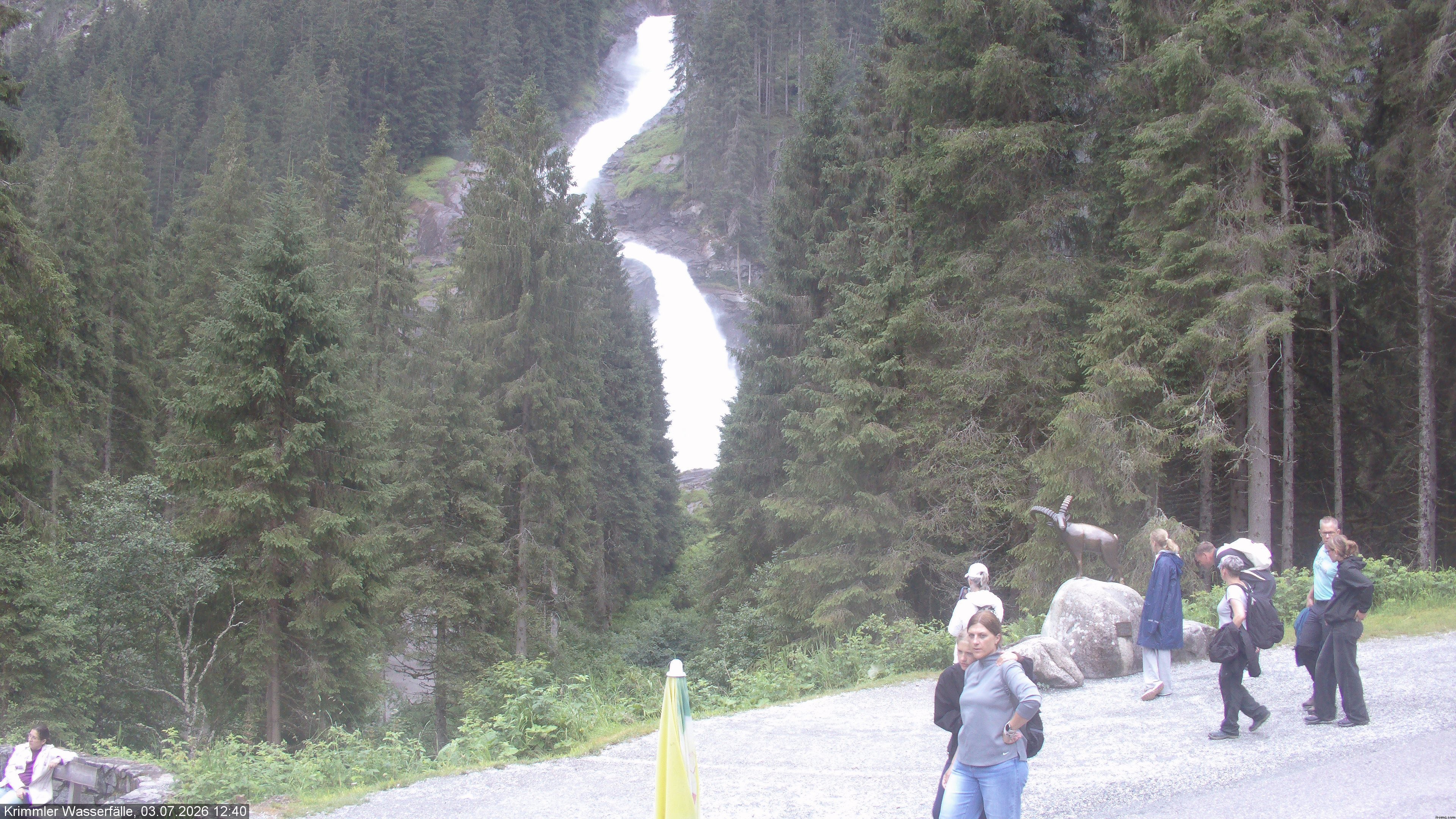 Archiv Foto Webcam Krimmler Wasserfall - Hanke's Café