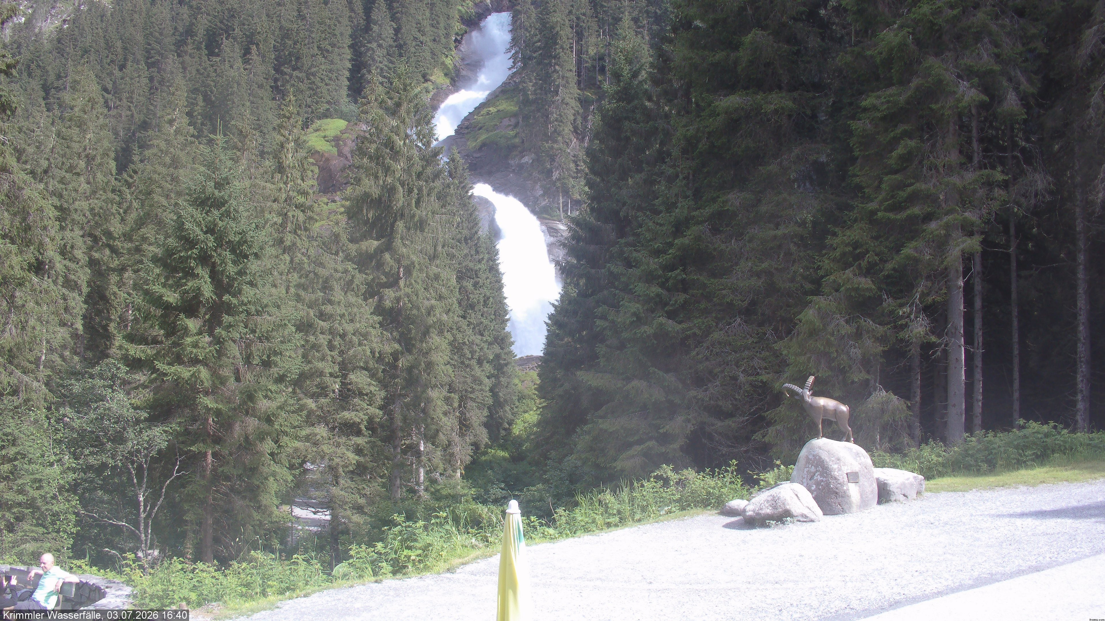 Archiv Foto Webcam Krimmler Wasserfall - Hanke's Café