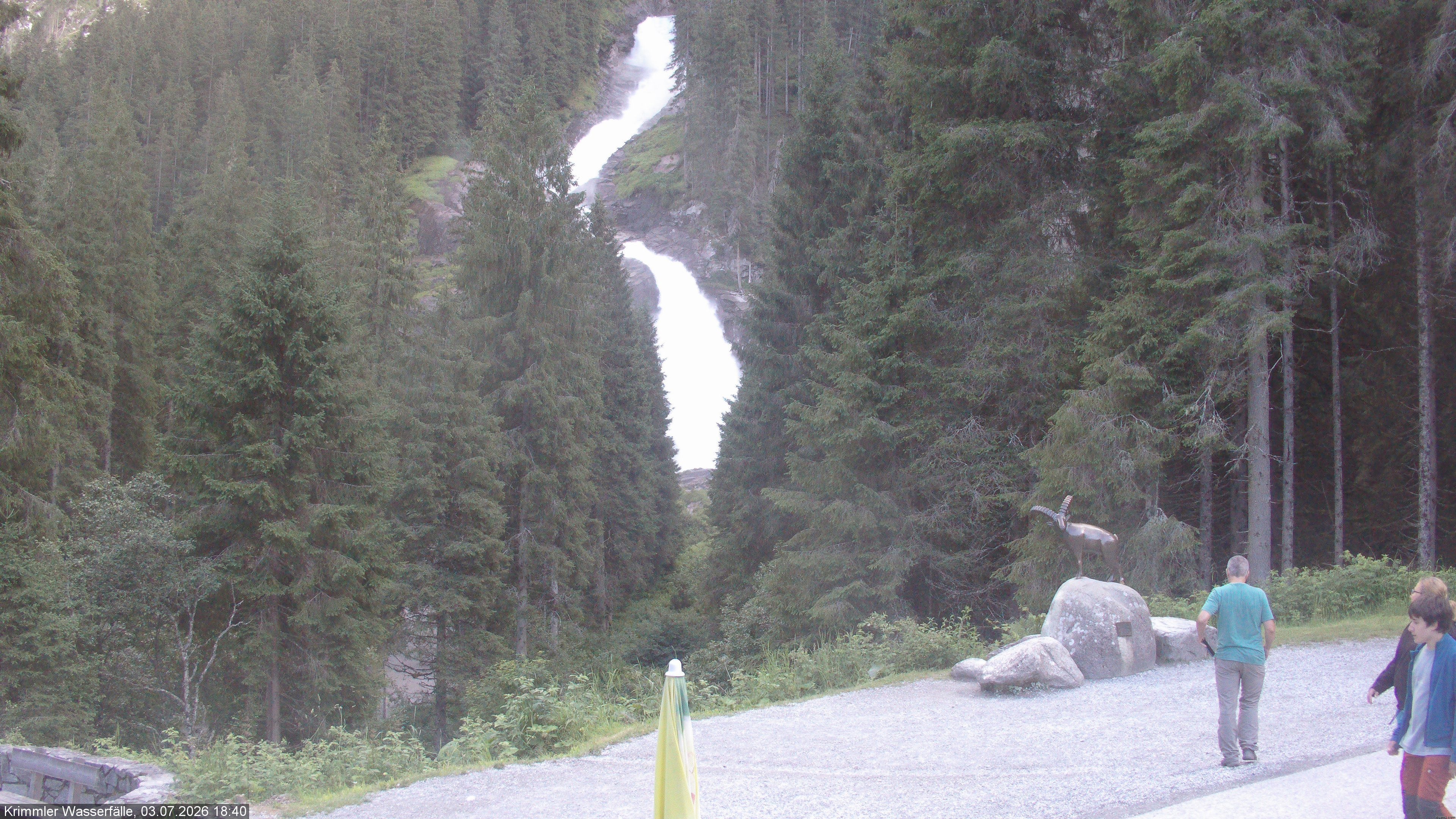 Archiv Foto Webcam Krimmler Wasserfall - Hanke's Café