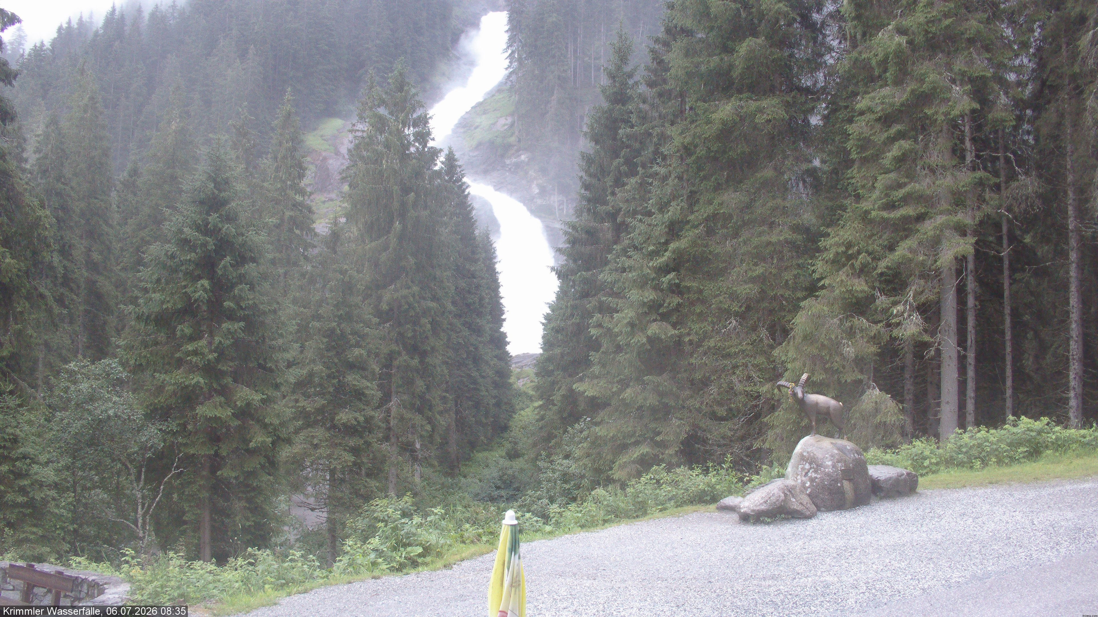 Archiv Foto Webcam Krimmler Wasserfall - Hanke's Café