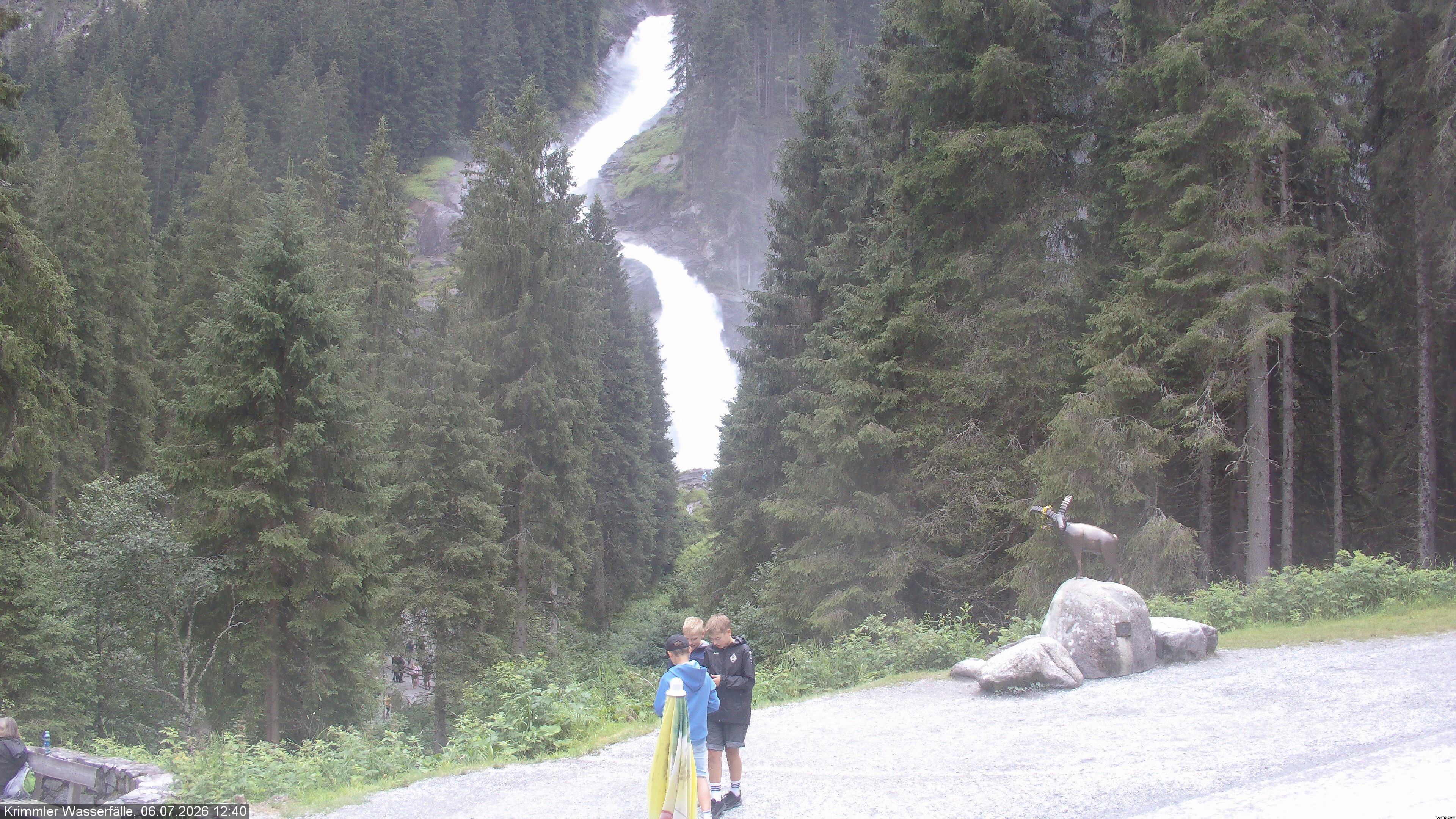 Archiv Foto Webcam Krimmler Wasserfall - Hanke's Café