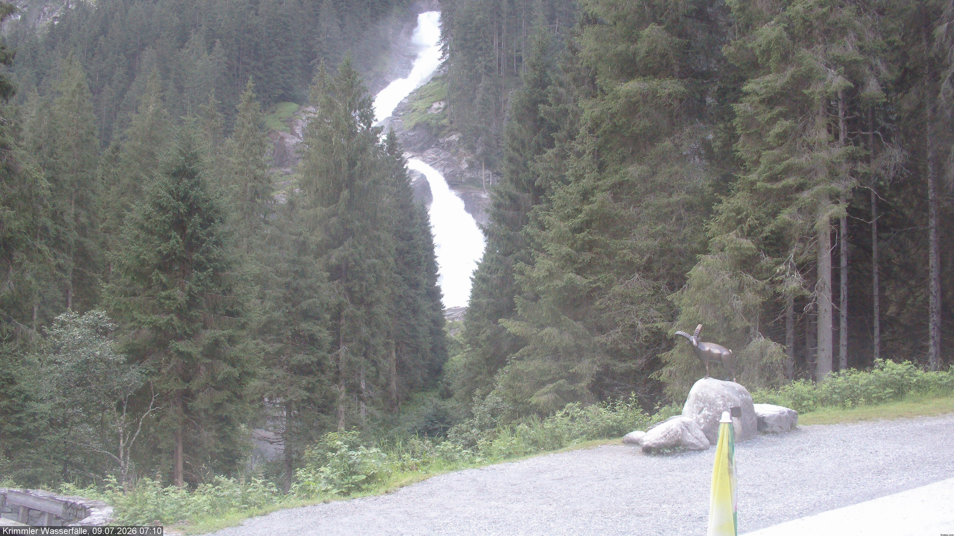 Archived image Webcam Hanke's Café - Krimml Waterfalls