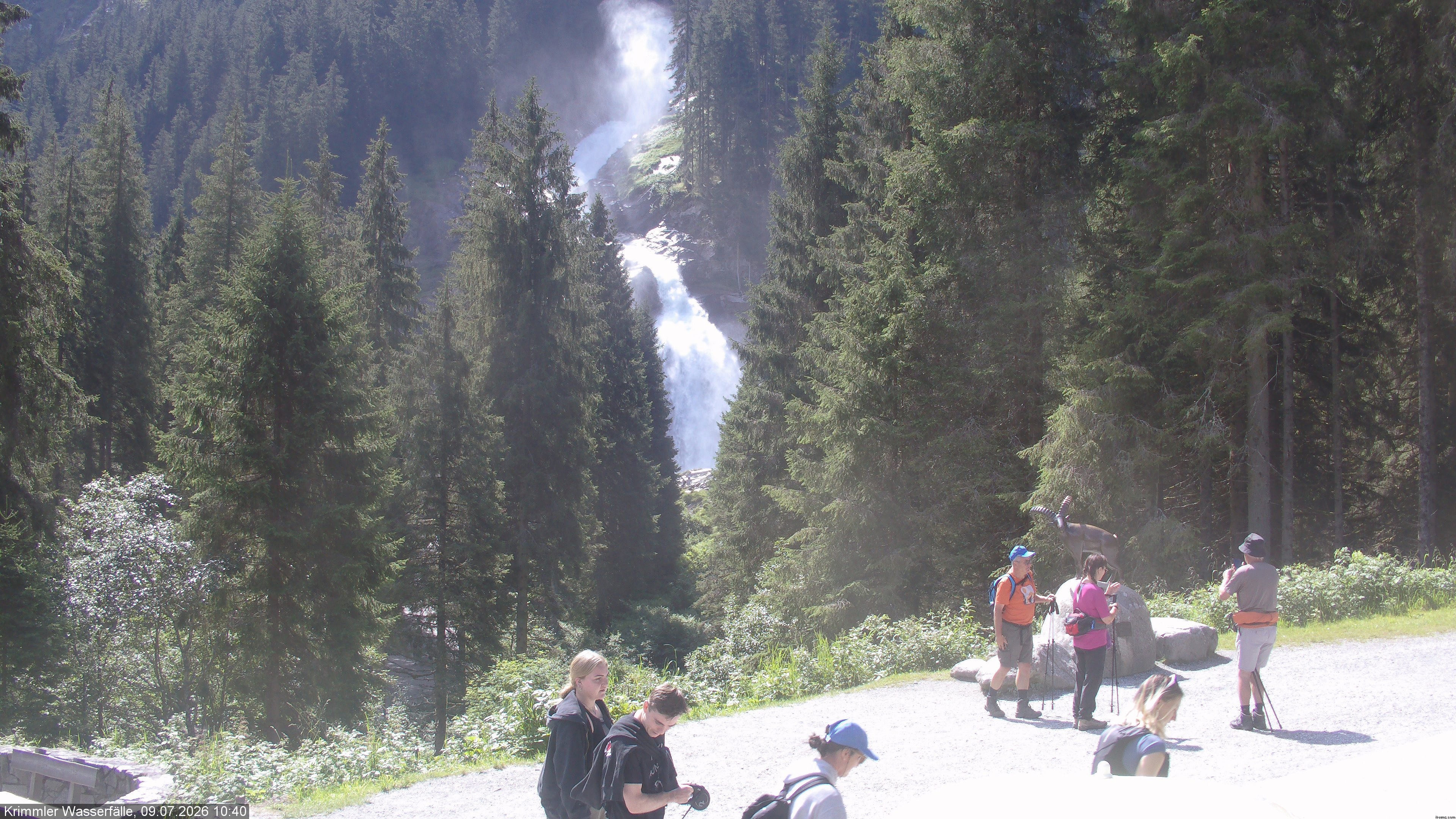 Archiv Foto Webcam Krimmler Wasserfall - Hanke's Café