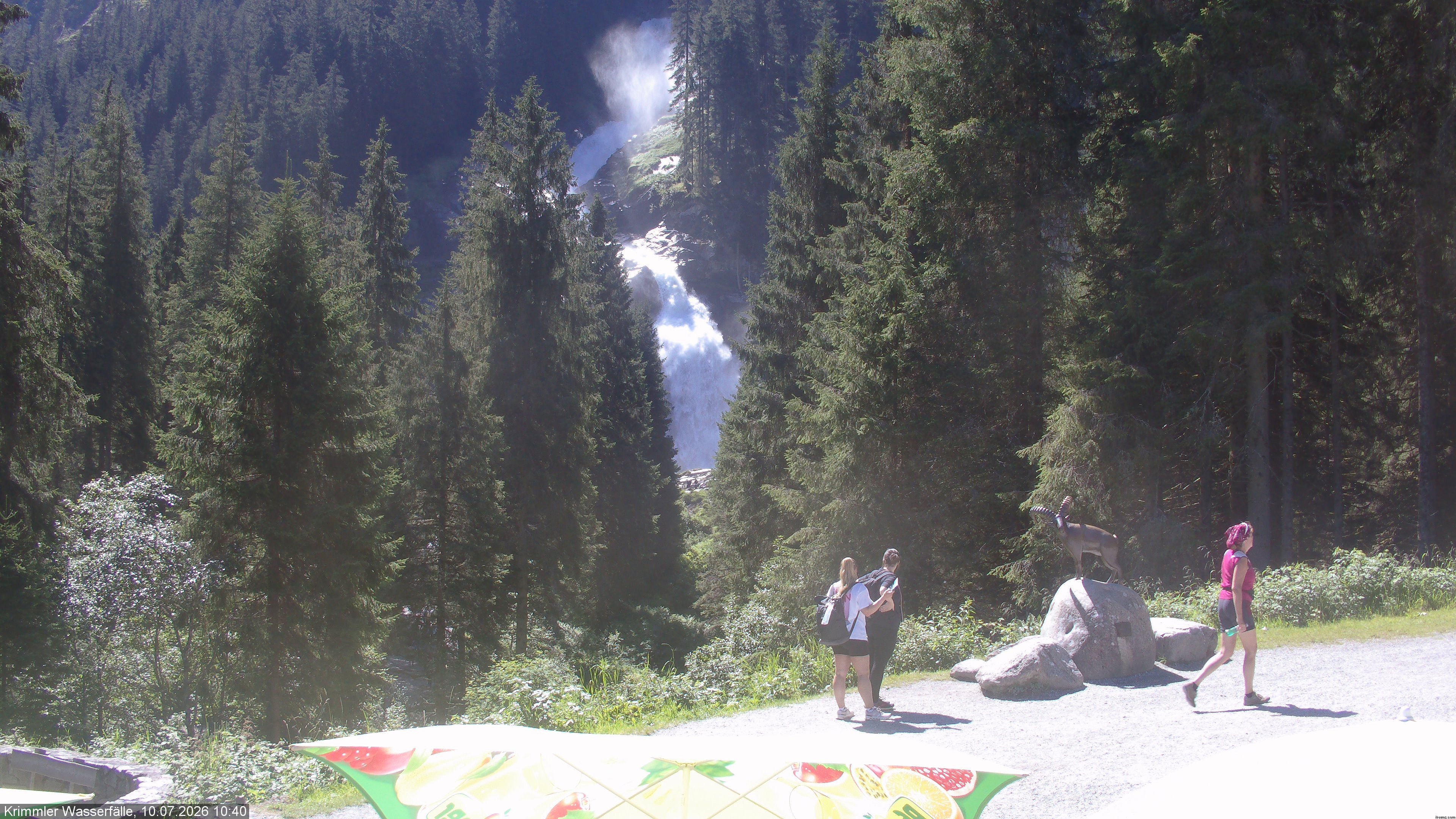 Archiv Foto Webcam Krimmler Wasserfall - Hanke's Café